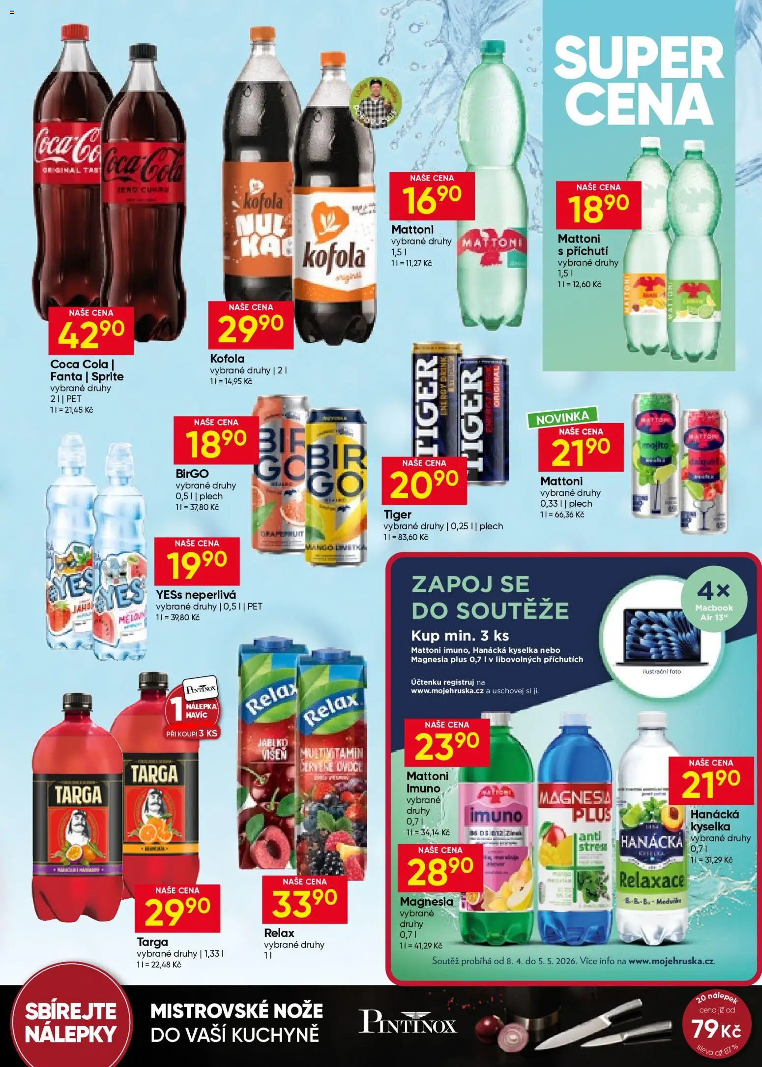 Hruška leták od 29.04.2026 | Strana: 9 | Produkty: Hanácká kyselka, Ovoce, Kofola, Kuchyně