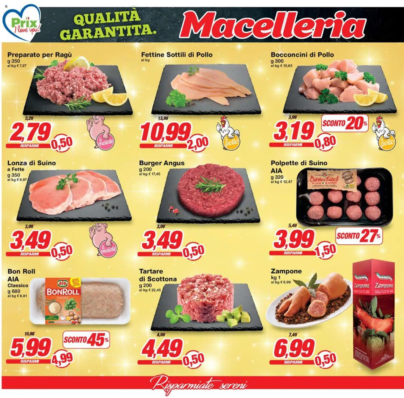 Volantino Prix del 12.12.2025 | Pagina: 2 | Prodotti: Pollo, Maiale, Suino, Ragú
