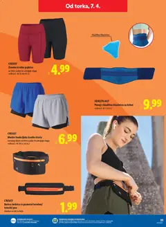 Lidl katalog akcije – veljaven od 02.04.2026 | Stran: 65 | Izdelki: Hlace, Kratke hlace, Torbica, Pas