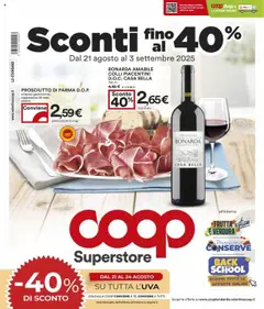Anteprima del volantino COOP Superstore - Brescia catalogo valido a partire dal 21.08.2025