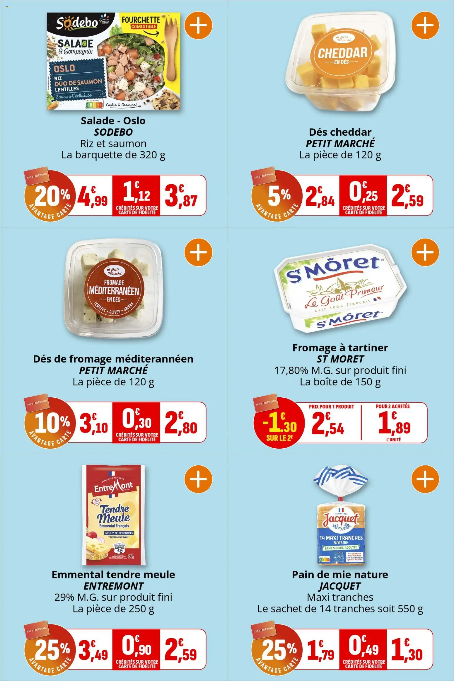 {H1} | Page: 7 | Produits: Origan, Olives, Pain de mie, Cheddar