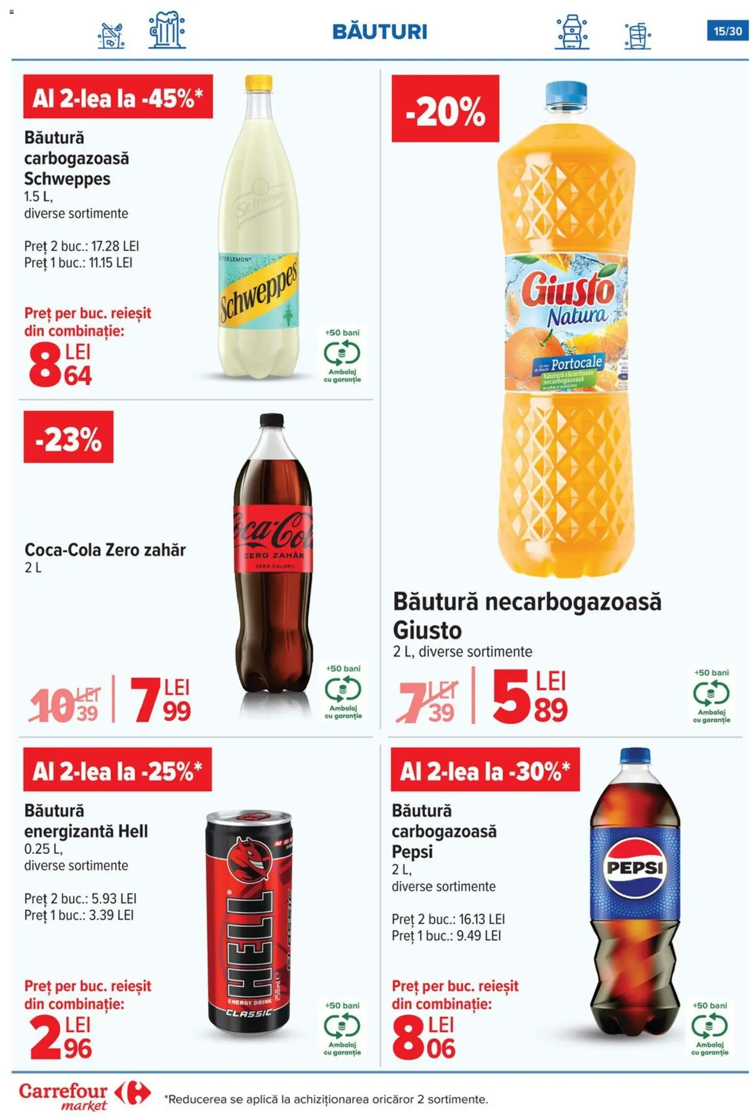 Noul catalog Carrefour – valabil de la 05.11.2025 | Pagină: 15 | Produse: Băutură energizantă, Portocale, Zahăr