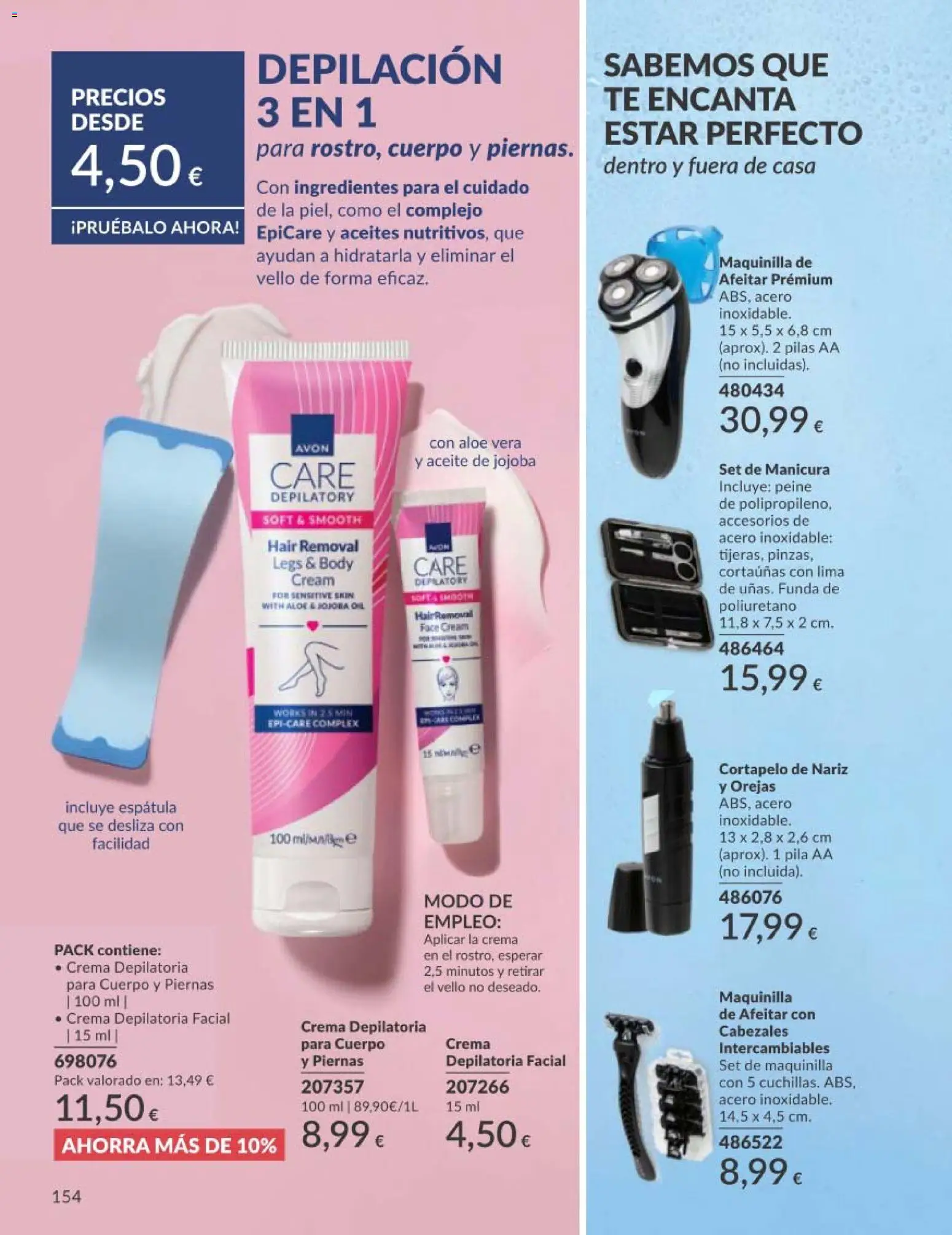Catálogo AVON campaña 5 │ válido desde el 01.05.2026 | Página: 154 | Productos: Lima, Crema depilatoria, Κοσμήματα, Funda