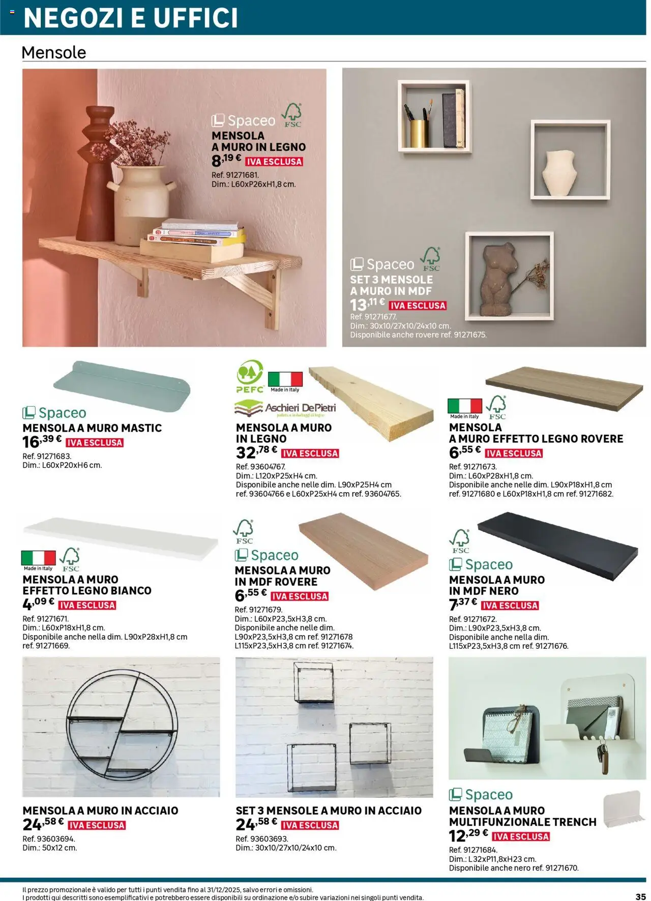 Volantino Leroy Merlin del 02.06.2025 | Pagina: 35 | Prodotti: Mensola