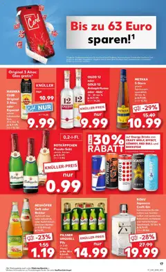 HAVANA CLUB, Original 3 Años oder Especial echter kubanischer Rum, 37,5 Vol. % je 0,7-l-FI. ab 12.10.2025 gültig | Seite: 17 | Produkte: Pils, Apfelsaft, Rotkäppchen, Gin