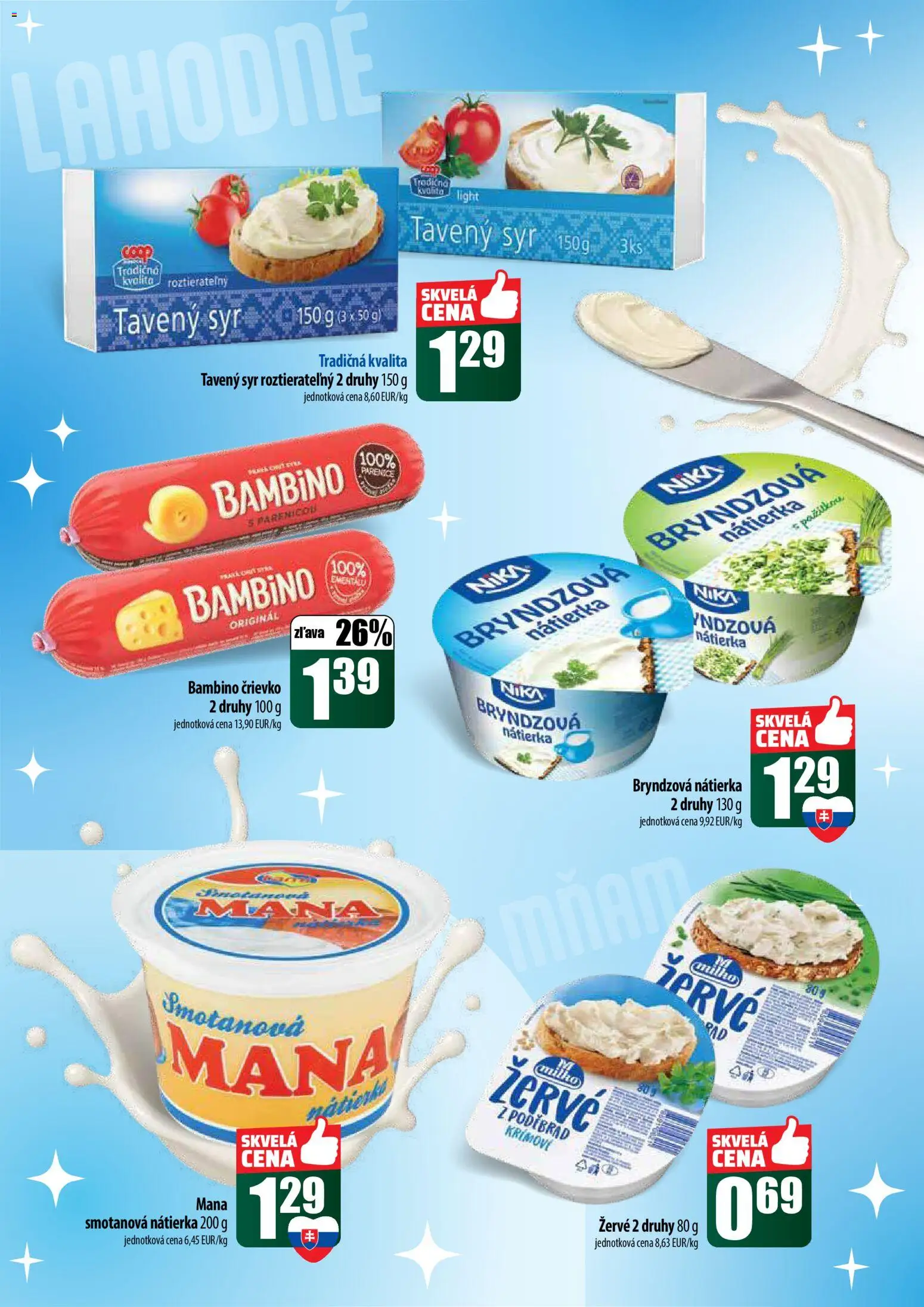 Nové COOP Jednota akcie – leták je platný od 18.12.2025 | Strana: 22 | Produkty: Syr