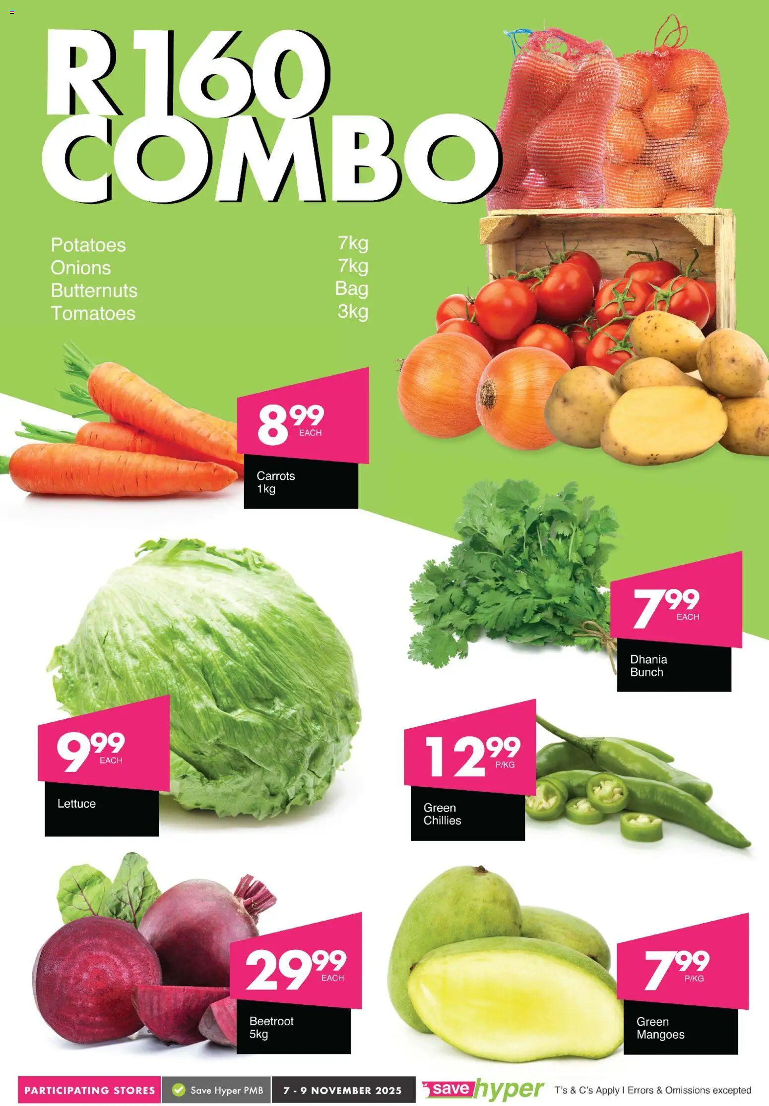 New Save catalogue – valid from 07.11.2025 | Page: 4 | Products: Carrots, Potatoes, Onions, Lettuce