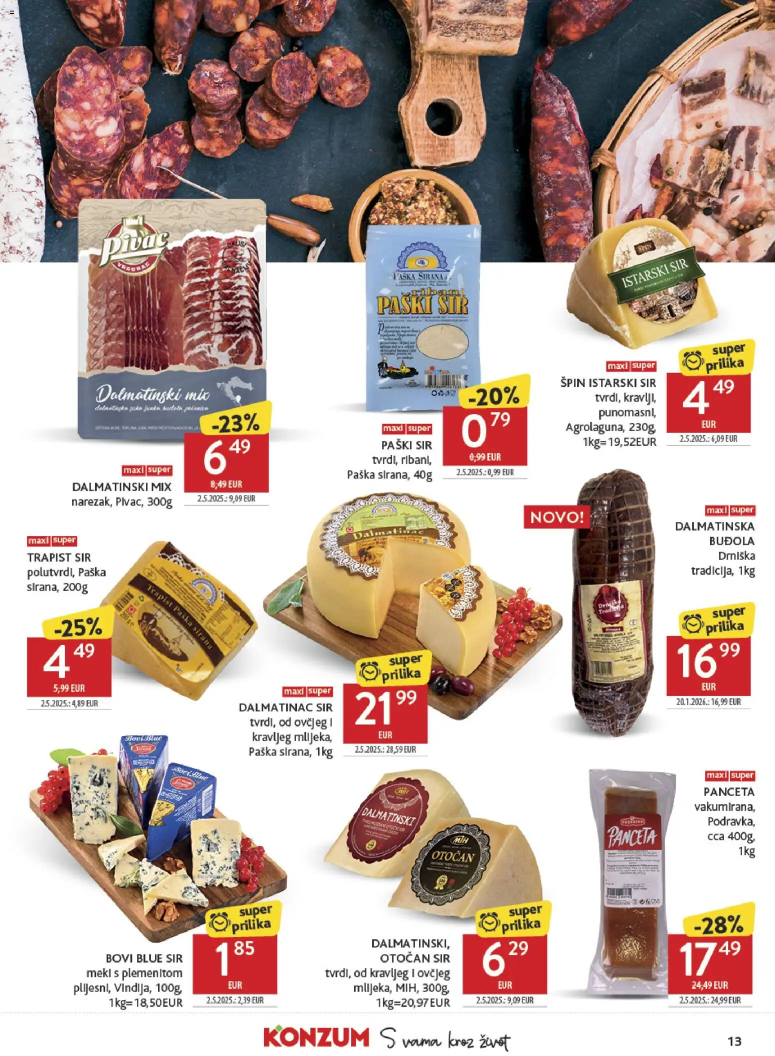 Konzum HR akciós ujság - amely érvényes a következő dátumtól: 18.02.2026 | Oldal: 13