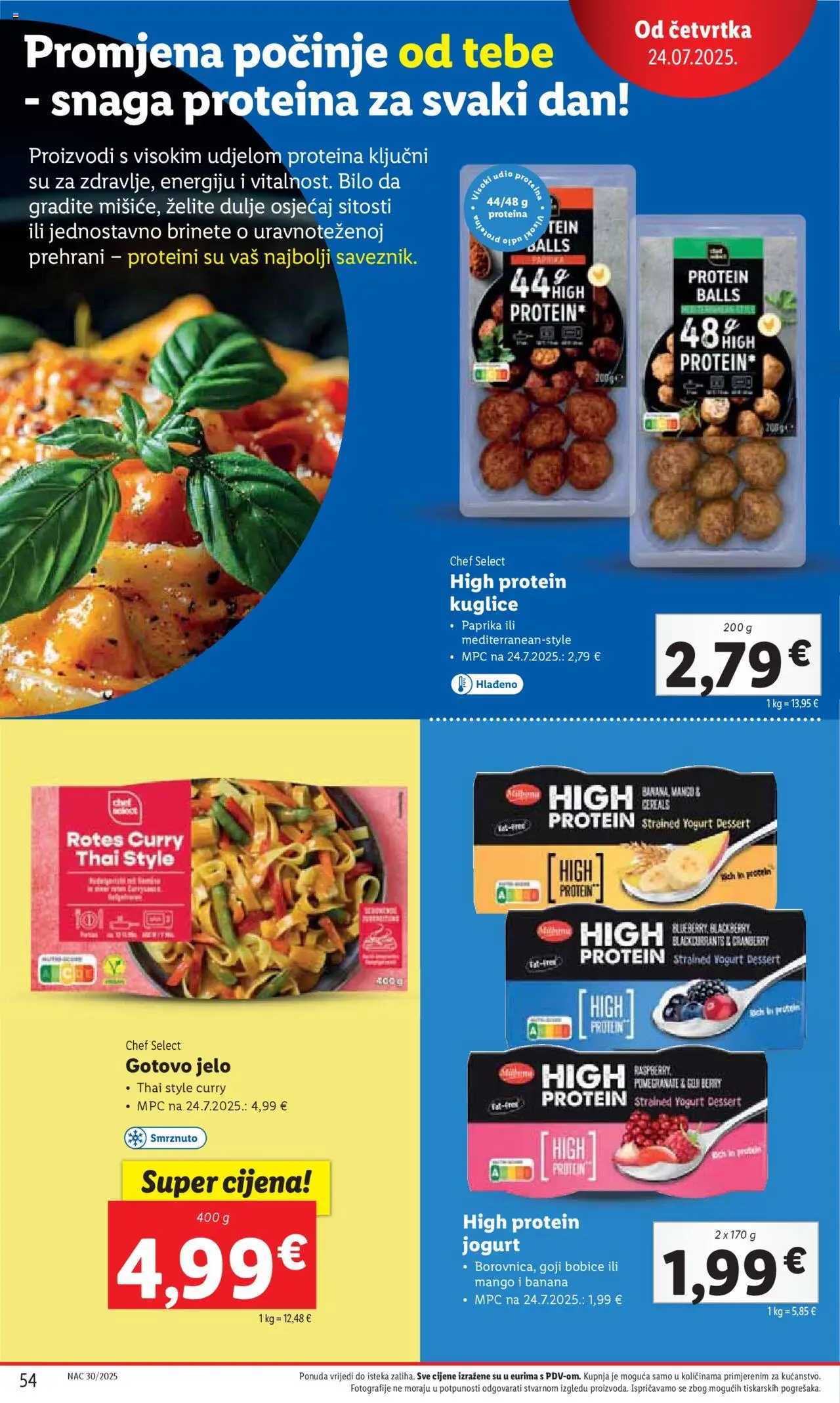 Lidl katalog | vrijedi od 21.07.2025 | Stranica: 54 | Proizvodi: Jogurt, Paprika, Mango, Curry
