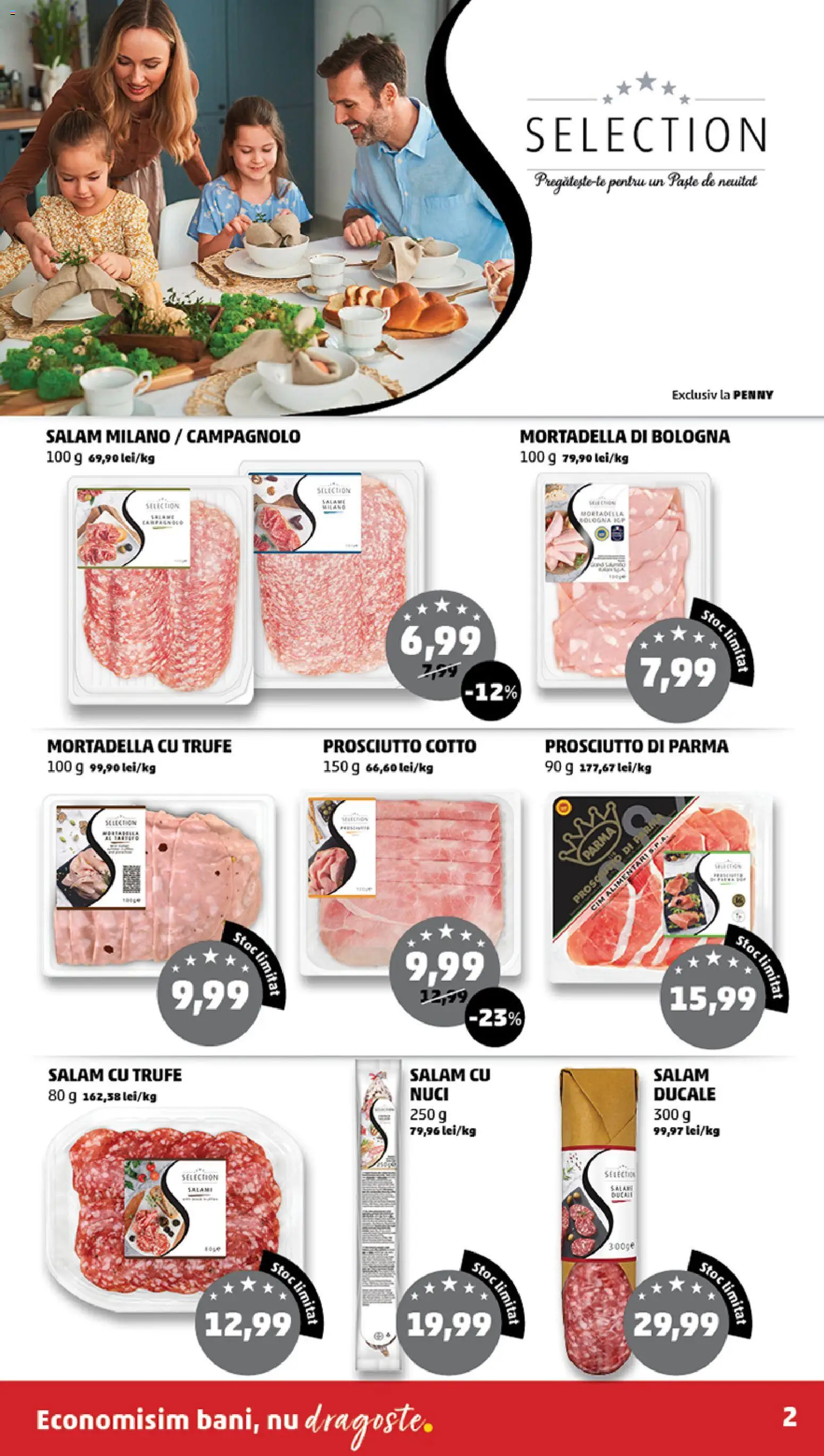 Noul catalog PENNY – valabil de la 18.03.2026 | Pagină: 2 | Produse: Salam, Paste, Nuci