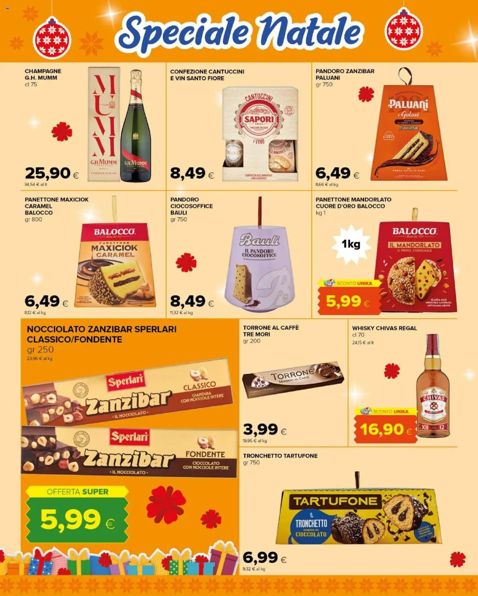 Volantino Tigre del 15.12.2025 | Pagina: 2 | Prodotti: Cioccolato, Mandorle, Nocciole, Champagne