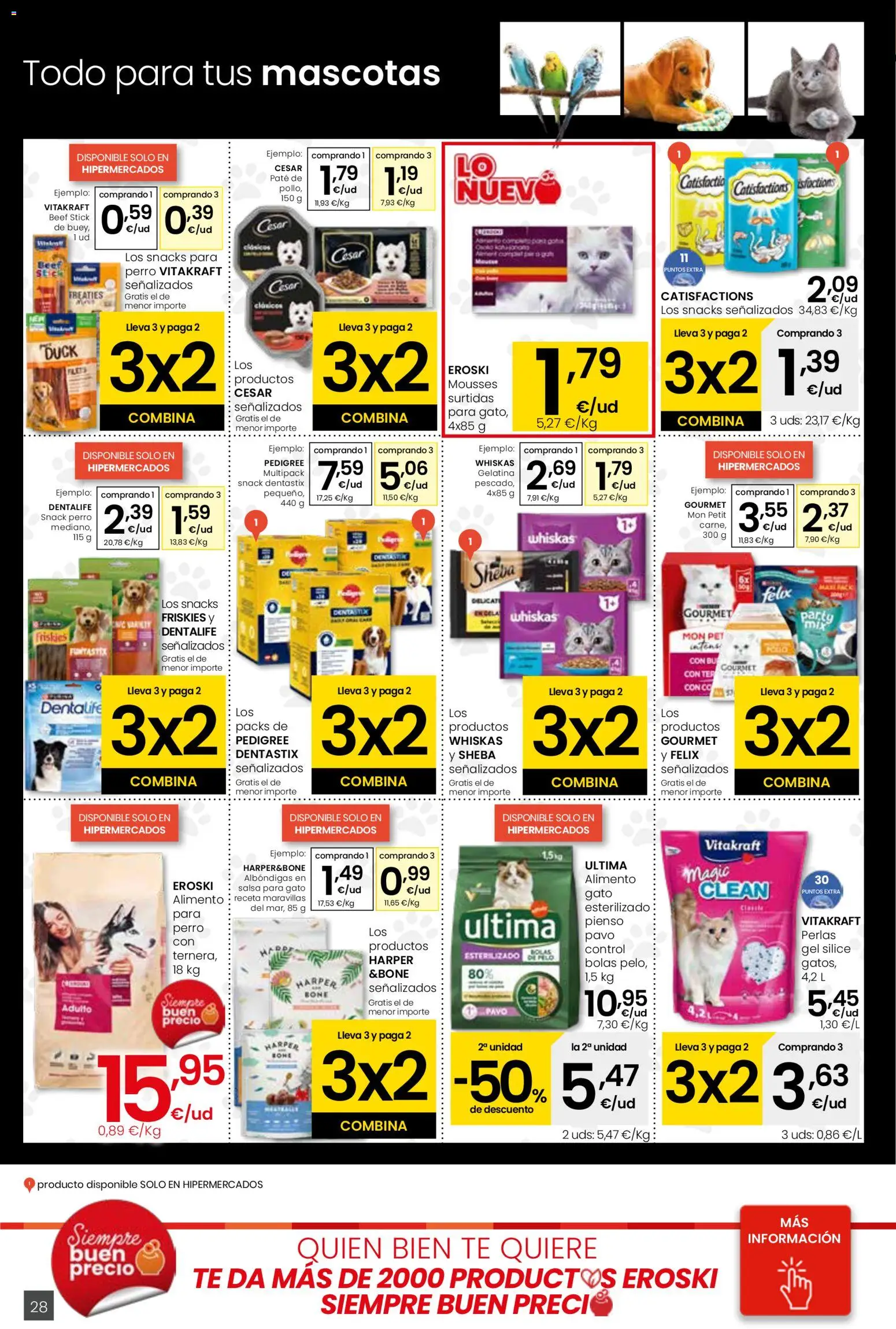 Eroski - Viste tu cesta de primavera  │ válido desde el 12.03.2026 | Página: 28 | Productos: Gelatina, Mousse, Paté, Té