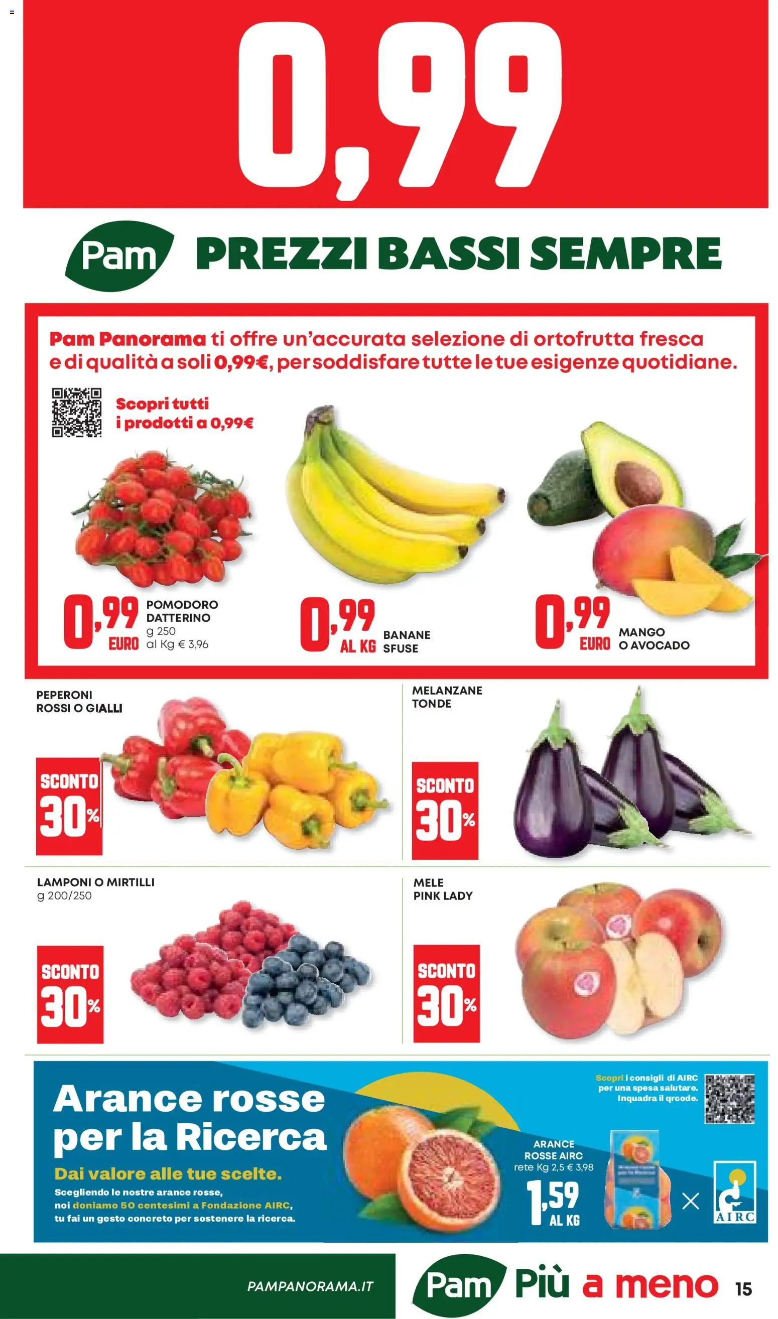 Volantino Panorama del 12.02.2026 | Pagina: 15 | Prodotti: Arance, Lamponi, Avocado, Melanzane