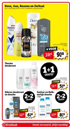 Odorex deodorant en douche, Sensitive Care, Men 3 in 1, Extra Dry deodorant and shower gel - Voorbeeld van een folder van Kruidvat, geldig van 06.10.2025 | Pagina: 29