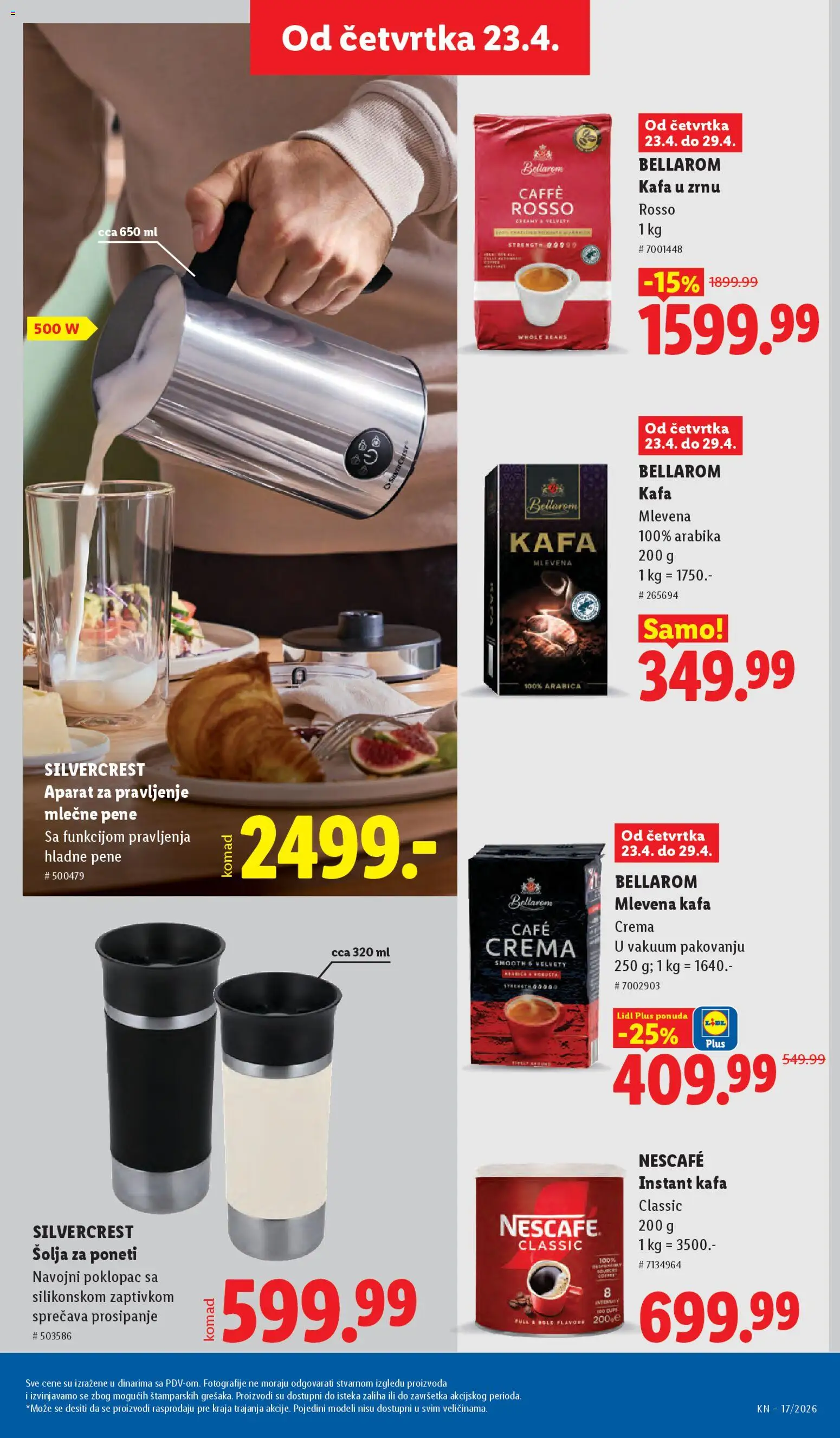 Lidl katalog - važi od 23.04.2026 | Strana: 85 | Proizvode: Silvercrest, Kafa u zrnu, Instant kafa, Nescafé