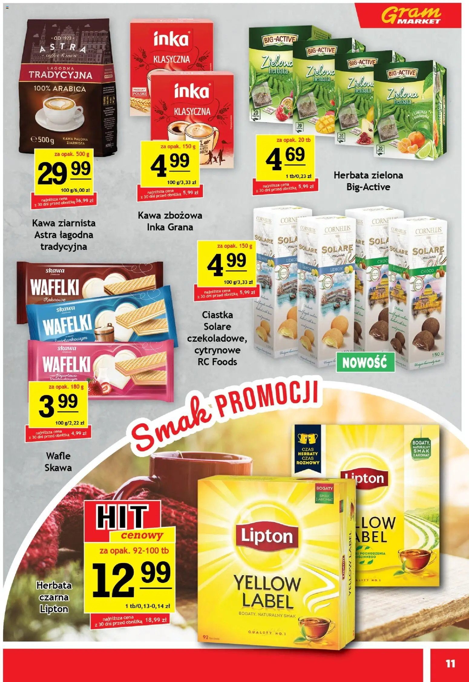 Gram Market Gazetka od 29.10.2025 | Strona: 11 | Produkty: Limonka, Wafle, Kawa ziarnista, Wafelki
