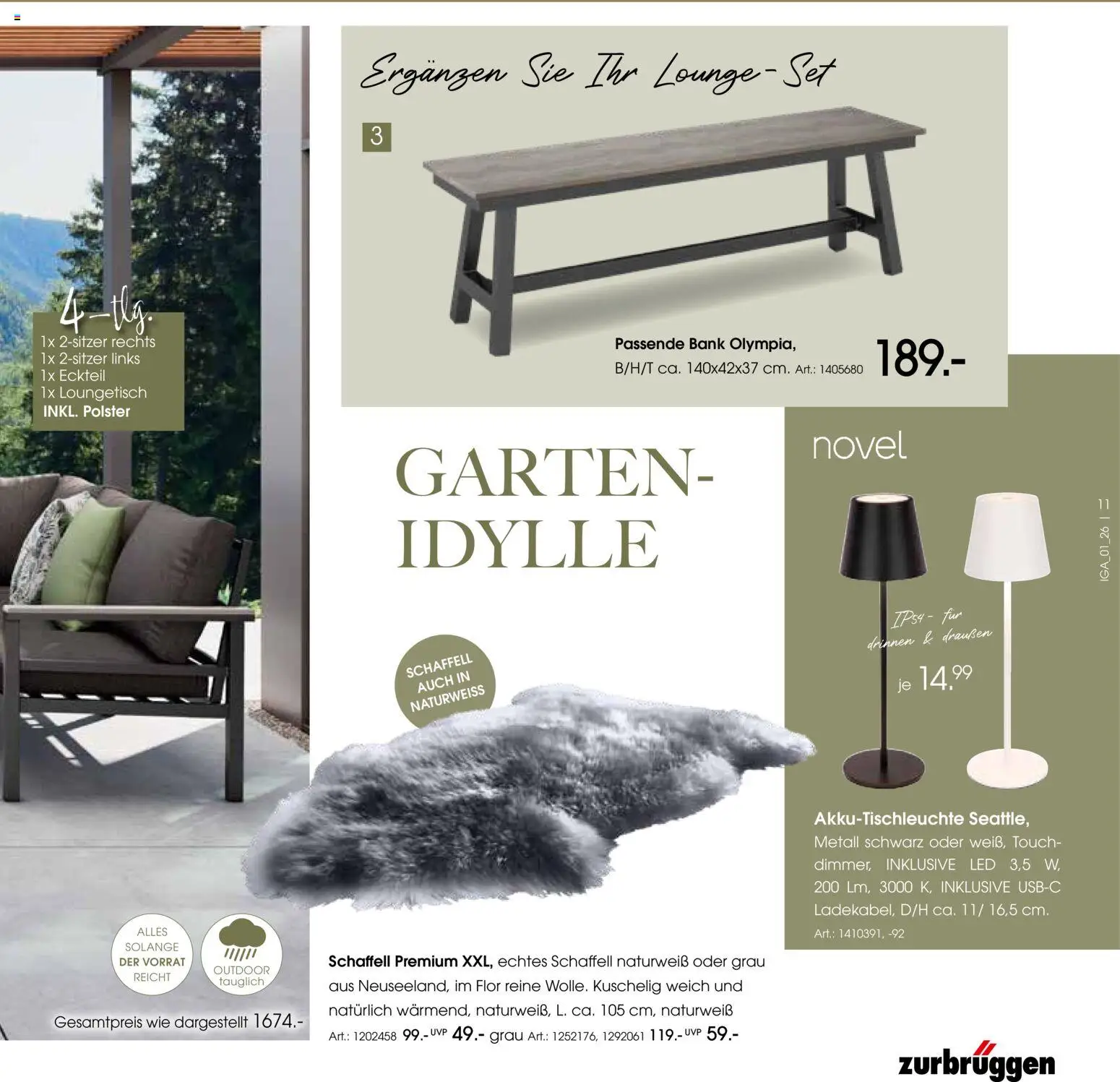 Zurbrüggen Sommer 2026 – gültig ab 19.03.2026 | Seite: 11