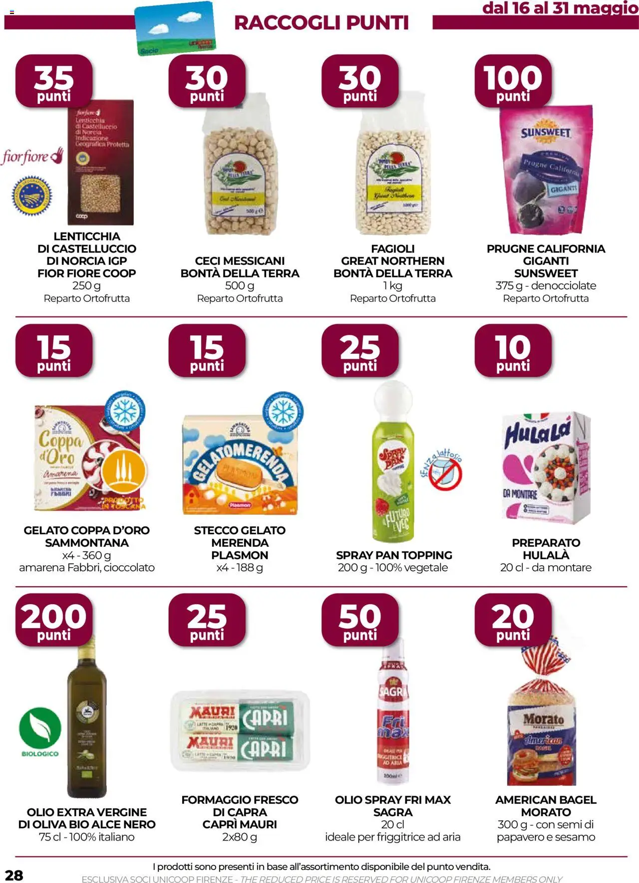 Volantino COOP del 22.05.2025 | Pagina: 28 | Prodotti: Gelato, Ceci, The, Terra