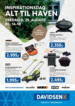 Eksempel på tilbudsavis Davidsen - Inspirationsdag Grindsted fra butik Davidsen gyldig fra 29.08.2025