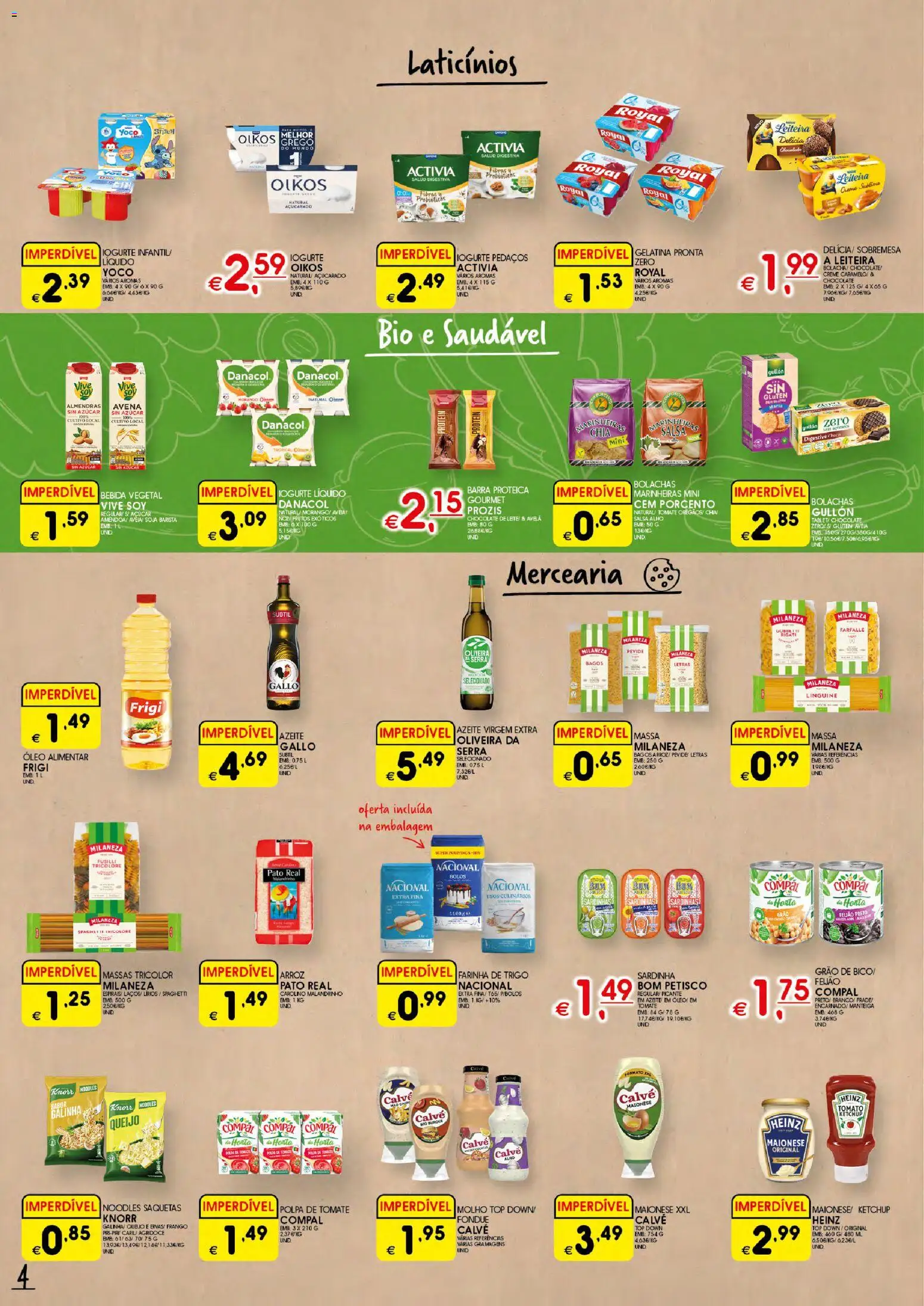 Meu Super folheto │ válido de 22.01.2026 | Página: 4 | Produtos: Aveia, Milaneza, Ketchup, Creme