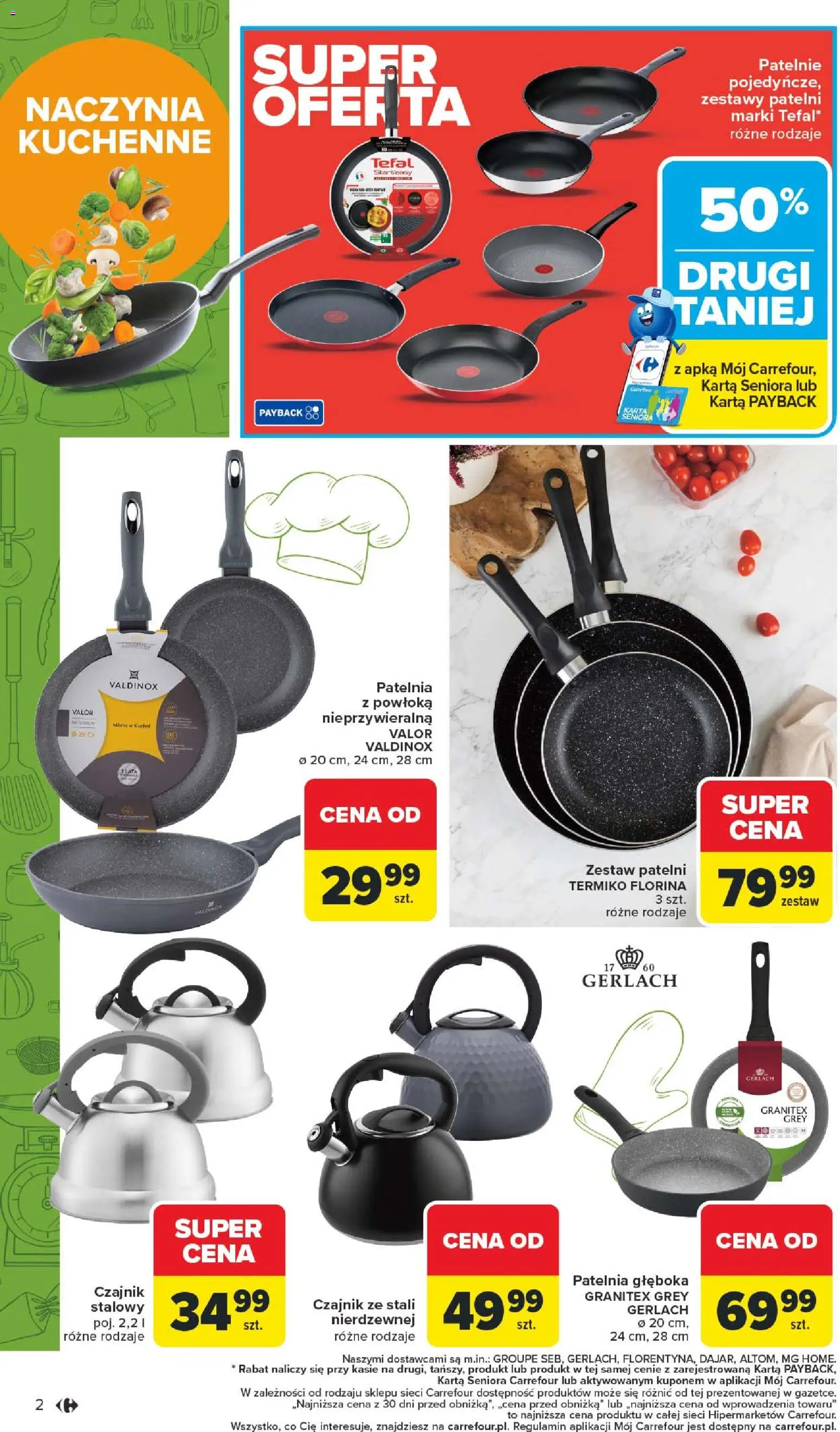 Carrefour Gazetka - Łap super okazje od 02.02.2026 | Strona: 2 | Produkty: Czajnik, Patelnie, Patelnia, Tefal