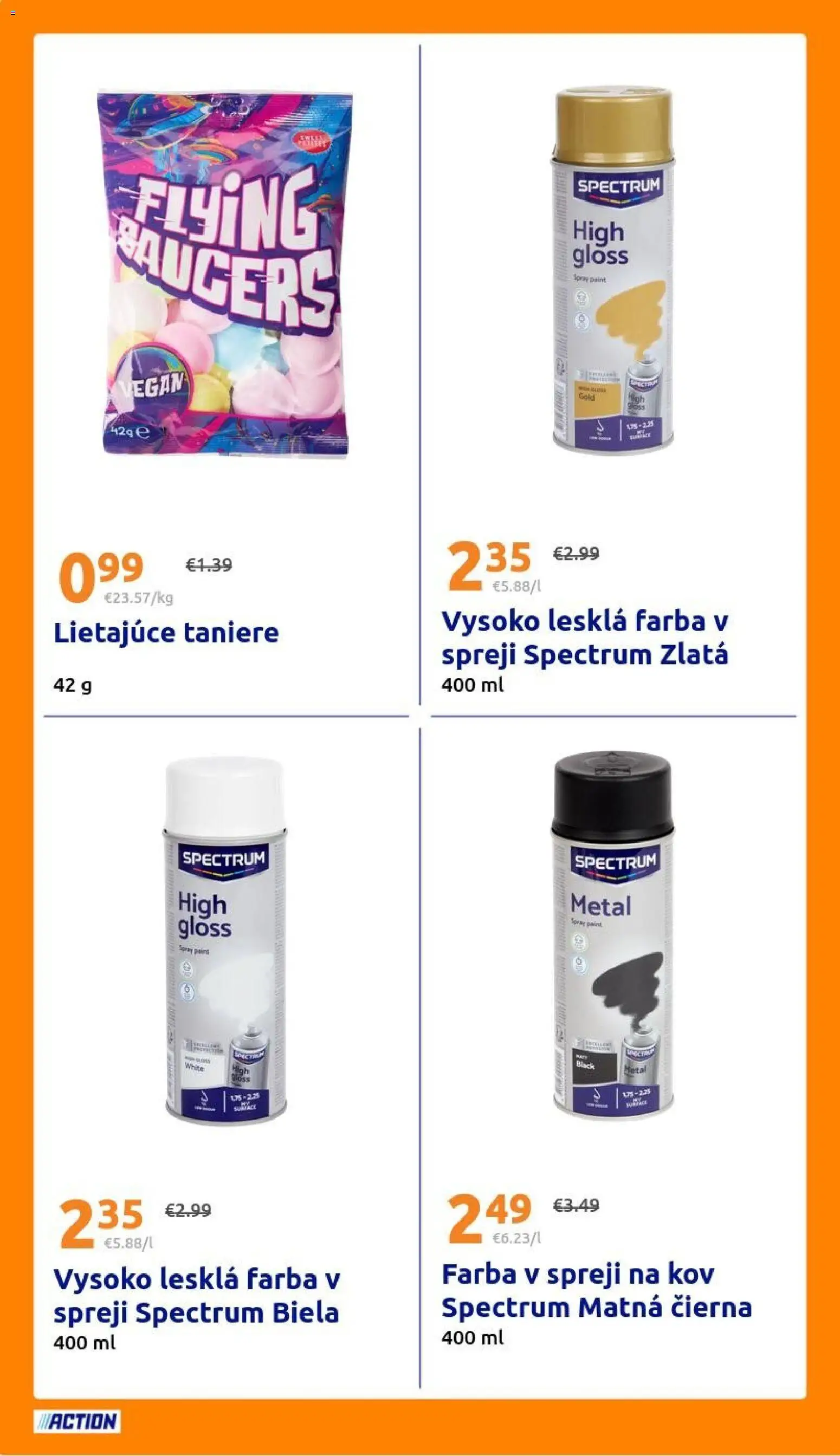 Nové Action akcie – leták je platný od 22.10.2025 | Strana: 28 | Produkty: Taniere