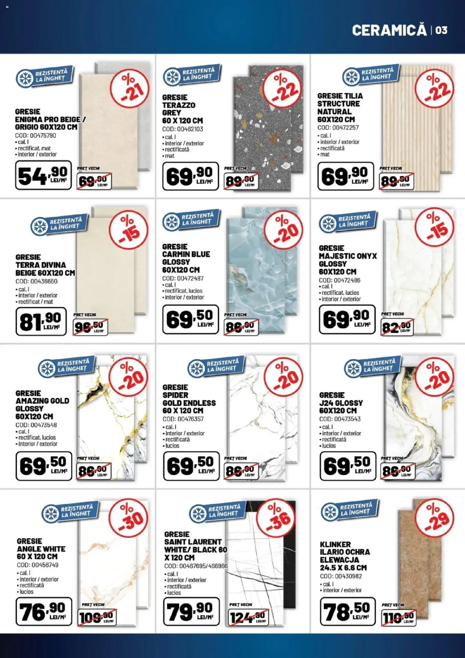 Noul catalog Ambient – valabil de la 27.01.2026 | Pagină: 3 | Produse: Gresie