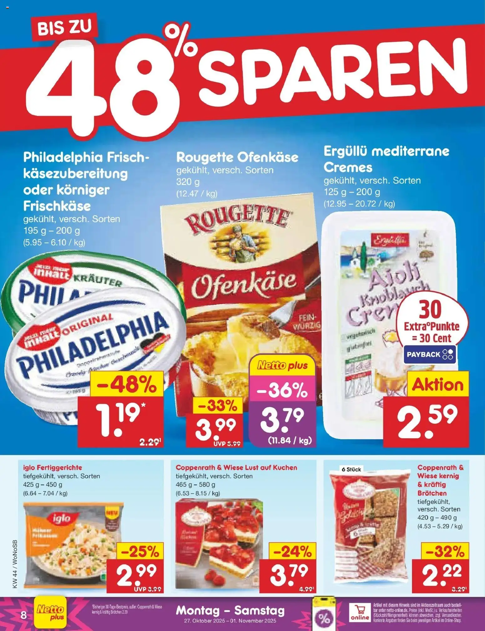 Netto Marken-Discount prospekt Pirna	 – gültig ab 27.10.2025 | Seite: 10 | Produkte: Iglo, Fertiggerichte, Knoblauch, Frischkase