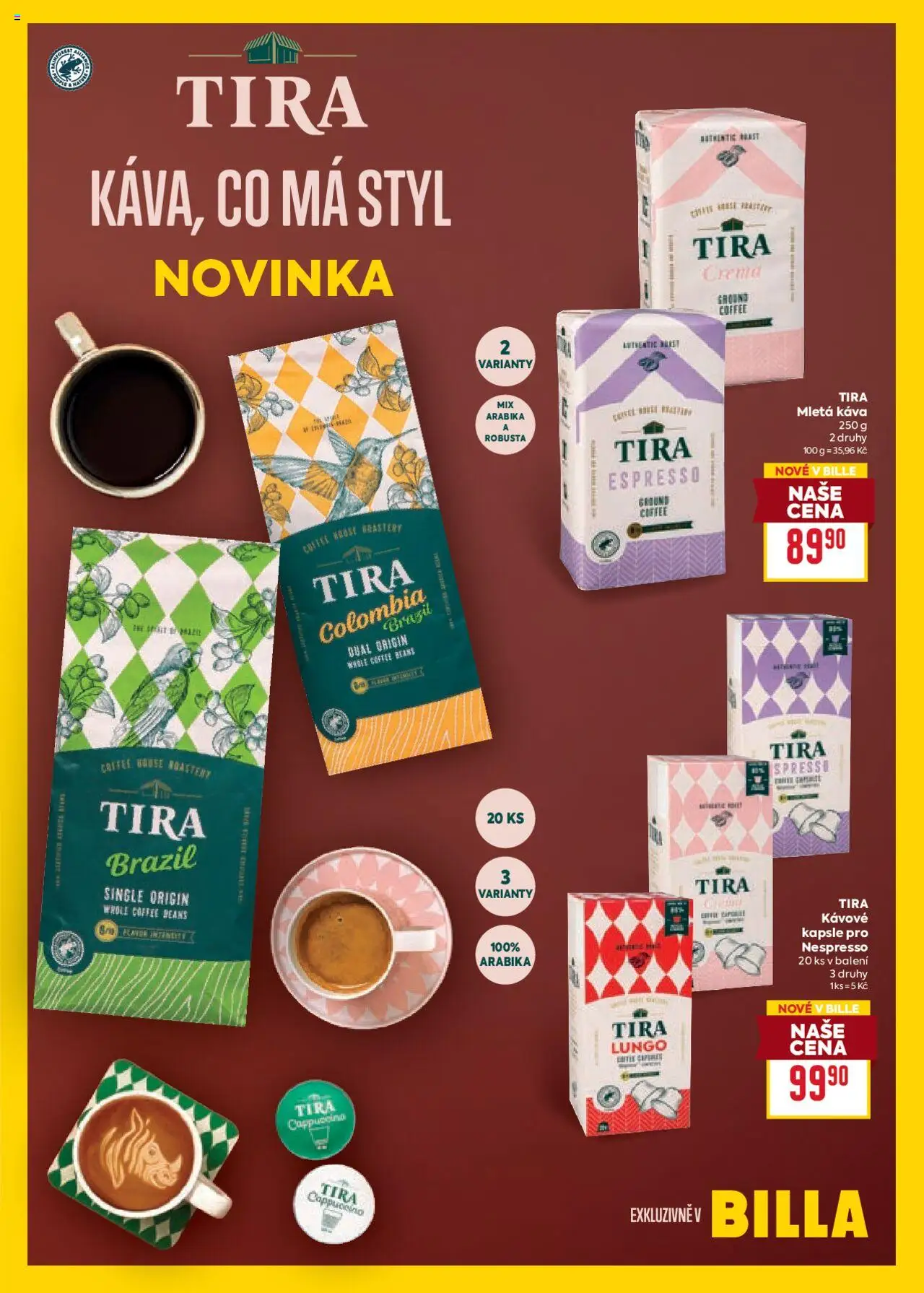 Billa Velký leták od 01.10.2025 | Strana: 27 | Produkty: Káva, Kapsle, Cappuccino, Mletá káva