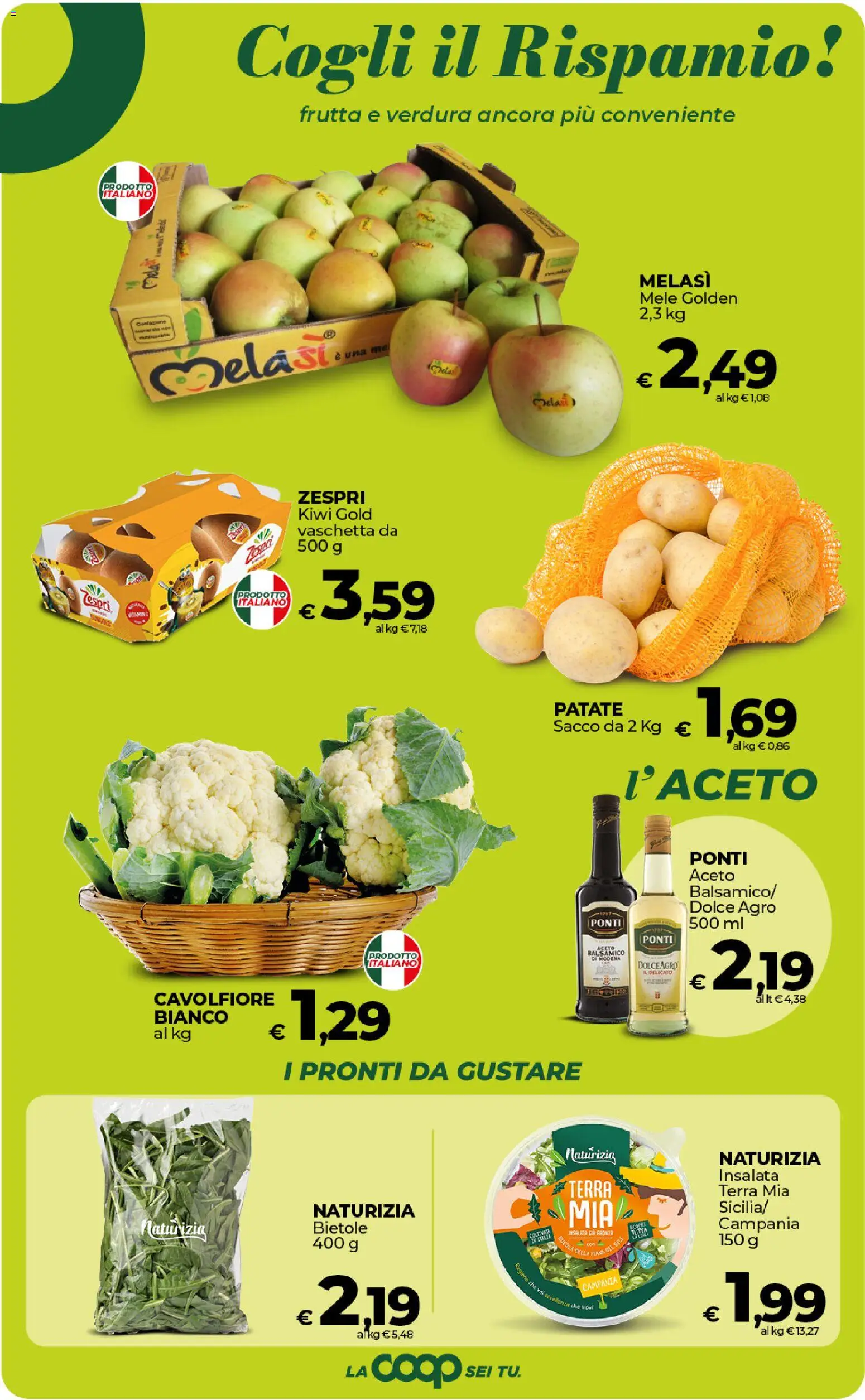 Volantino COOP del 17.01.2026 | Pagina: 11 | Prodotti: Mele, Kiwi, Frutta, Aceto