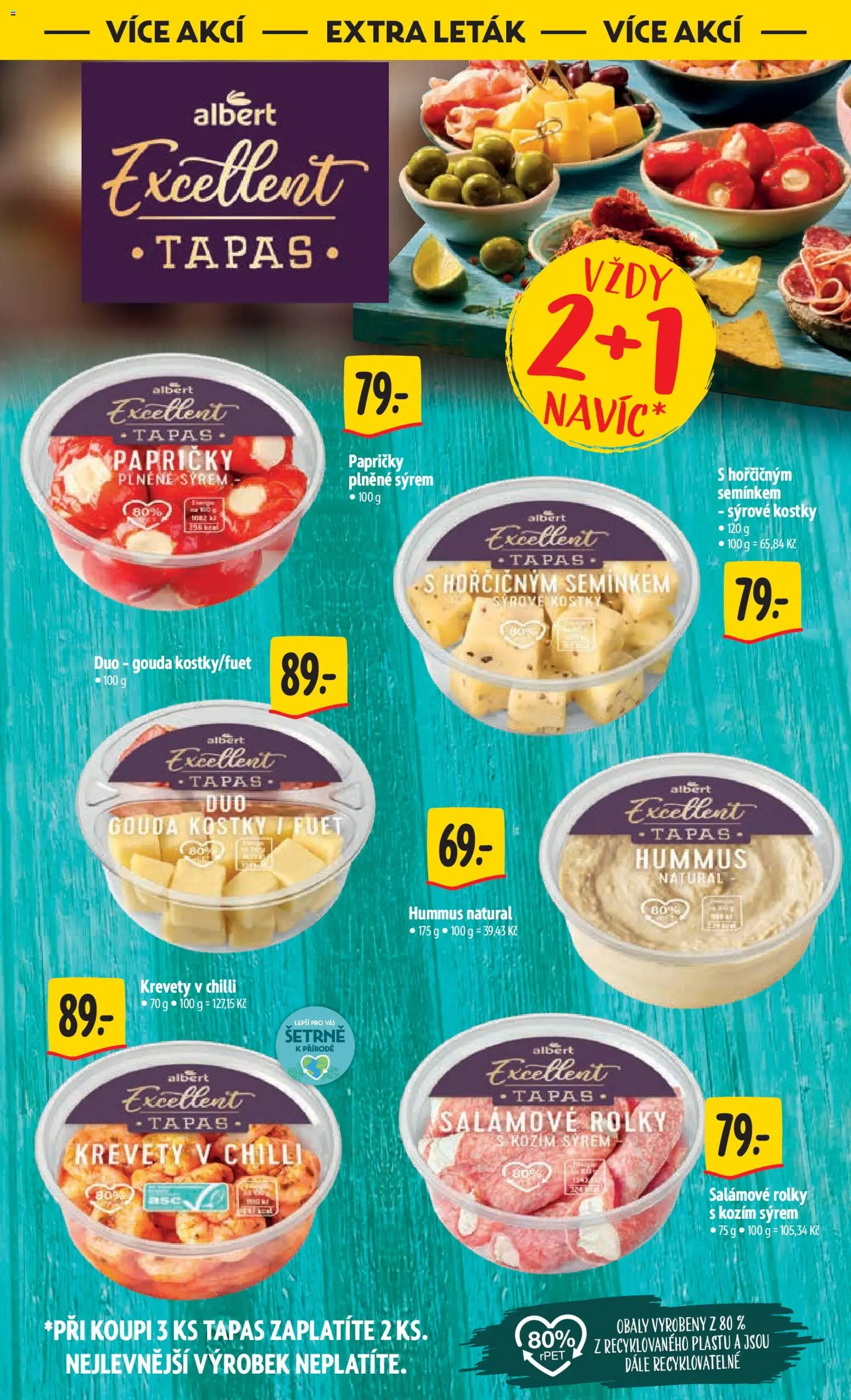 Albert leták - Hypermarket od 25.03.2026 | Strana: 48 | Produkty: Gouda, Kostky, Fuet, Krevety