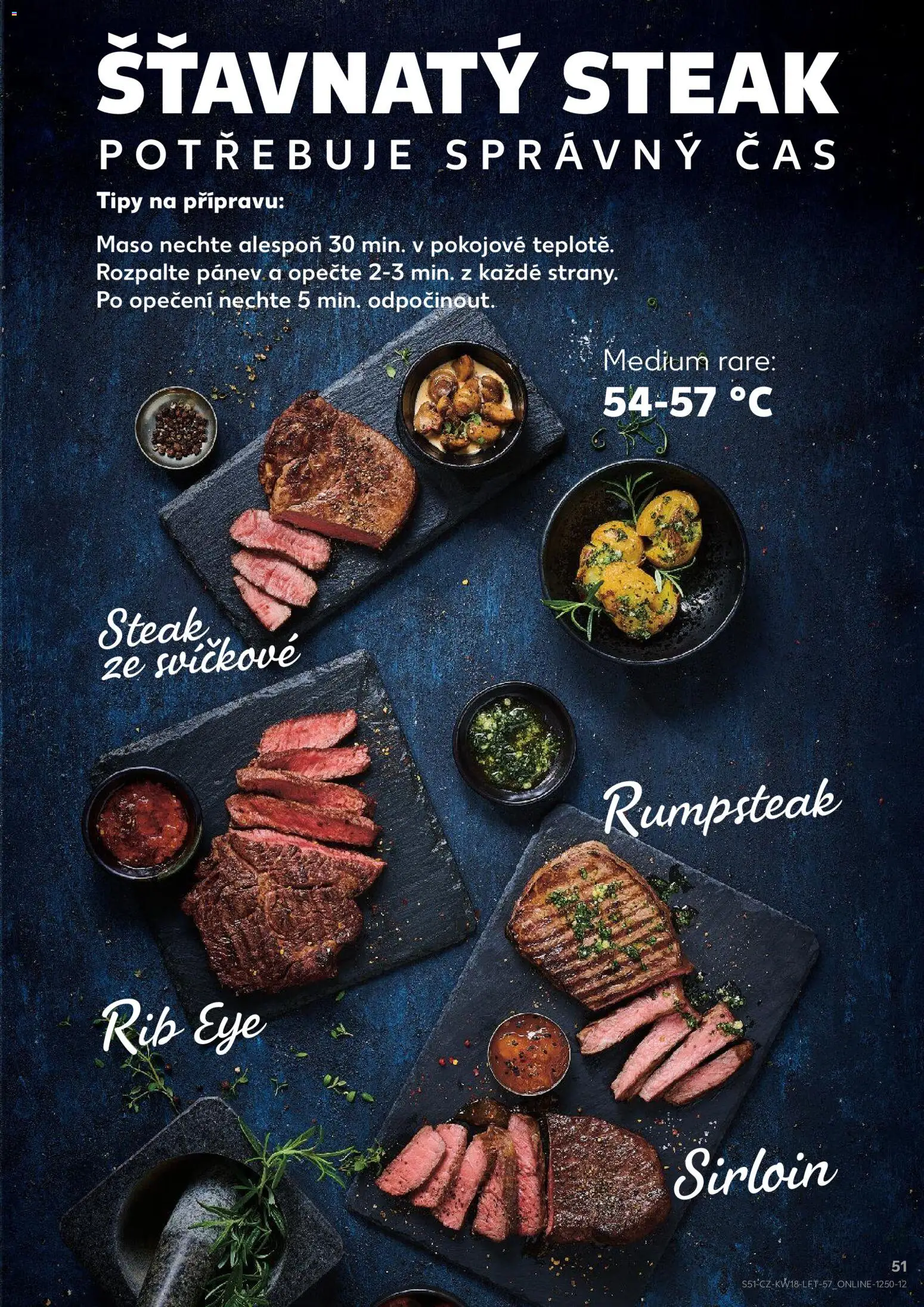 Kaufland leták - Kolín od 29.04.2026 | Strana: 51 | Produkty: Rumpsteak, Pánev, Steak, Maso