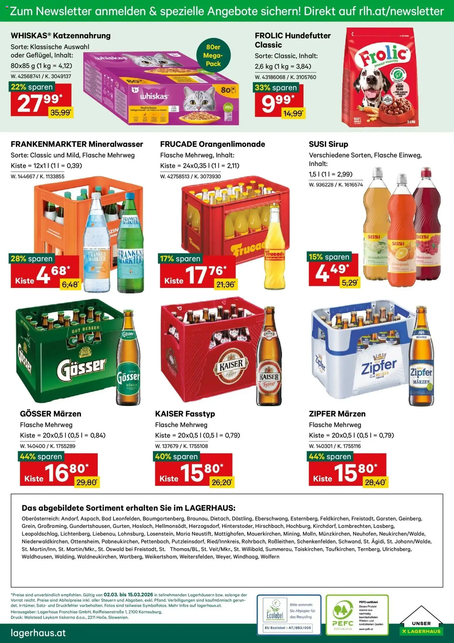 Lagerhaus Wochen Angebote gültig ab 01.03.2026 | Seite: 6 | Produkte: Himbeere, Bad, Balles de ping-pong