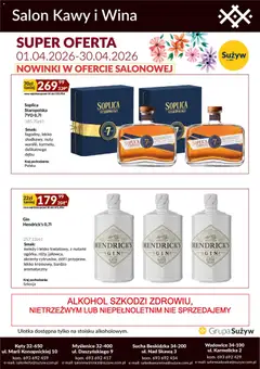 Pogląd oferty "Sużyw gazetka - Salon kawy i wina" - ważna od 01.04.2026 | Strona: 3 | Produkty: Alkohol
