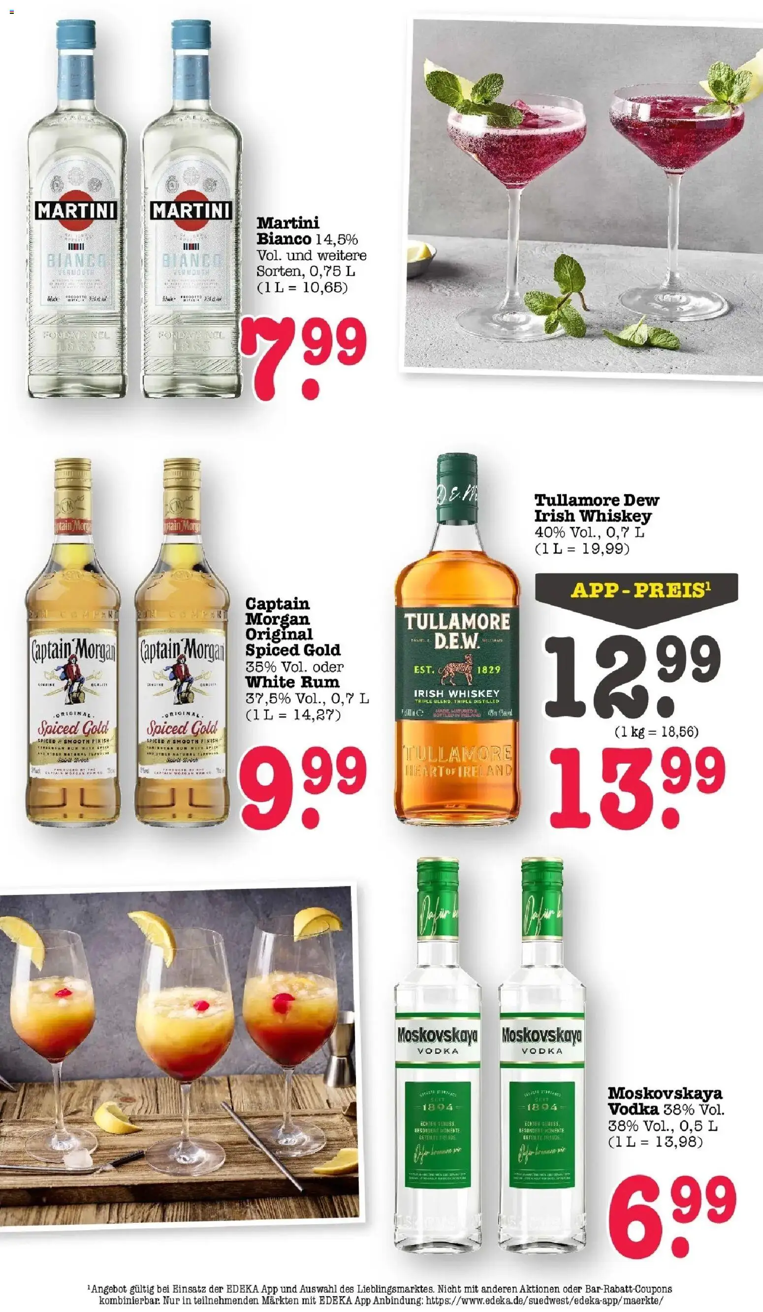 Edeka prospekt Offenbach	 – gültig ab 09.03.2026 | Seite: 50 | Produkte: Martini, Rum, Captain morgan, Vodka