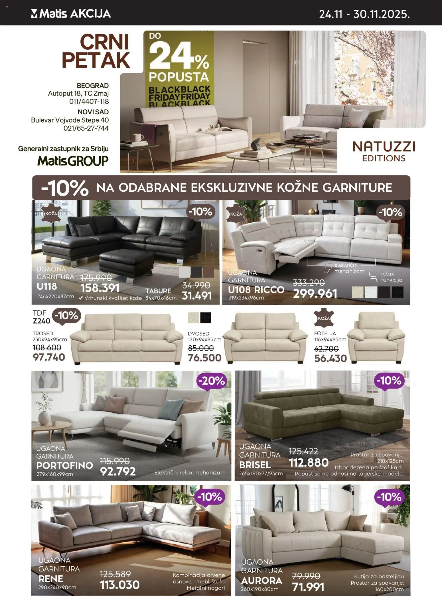 Matis katalog - važi od 24.11.2025 | Strana: 5 | Proizvode: Fotelja, Kutija, Trosed, Dvosed