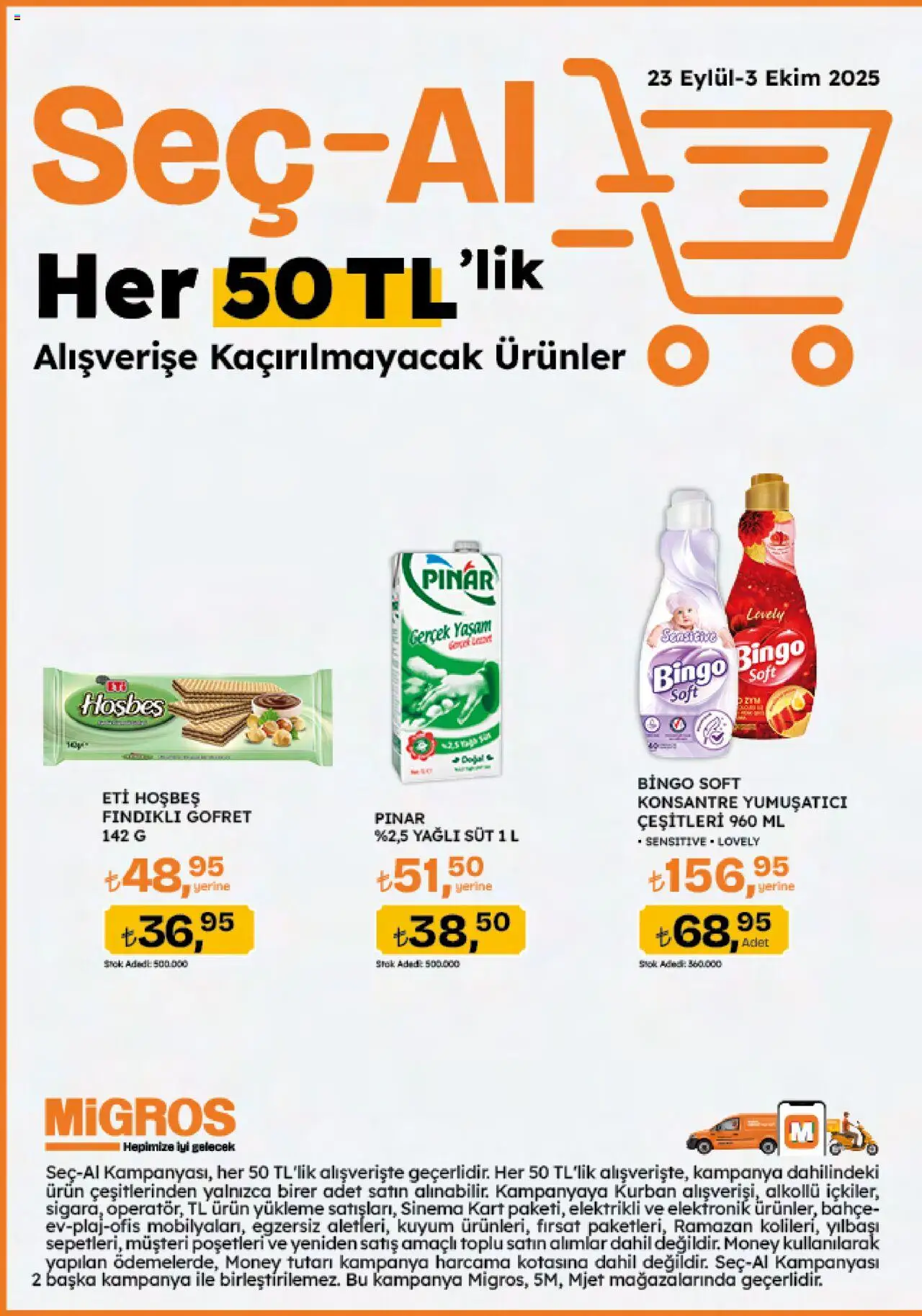 Migros Katalog - 5M Migroskop Dijital - 25.09.2025 tarihinden itibaren geçerlidir | Sayfa: 92 | Ürünler: Gofret, Fındıklı gofret, Süt, Yumuşatıcı