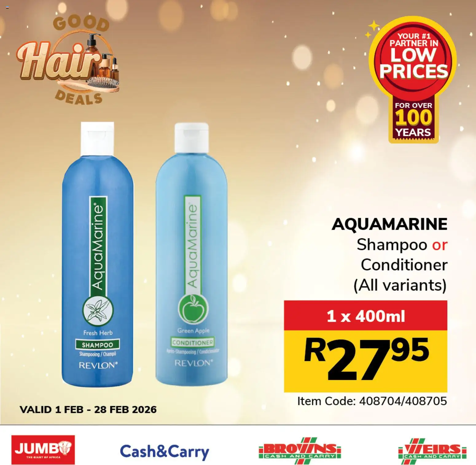 New Jumbo catalogue – valid from 01.02.2026 | Page: 3 | Products: Shampoo, Conditioner