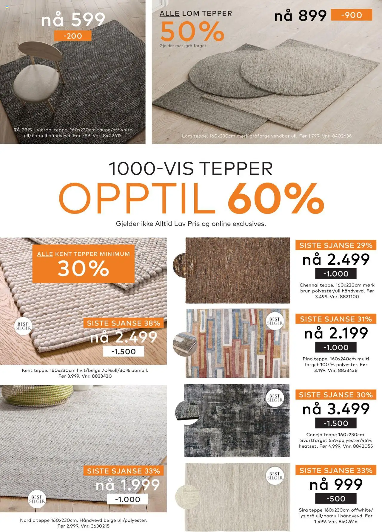 {H1} | Side: 24 | Produkter: Lys, Teppe
