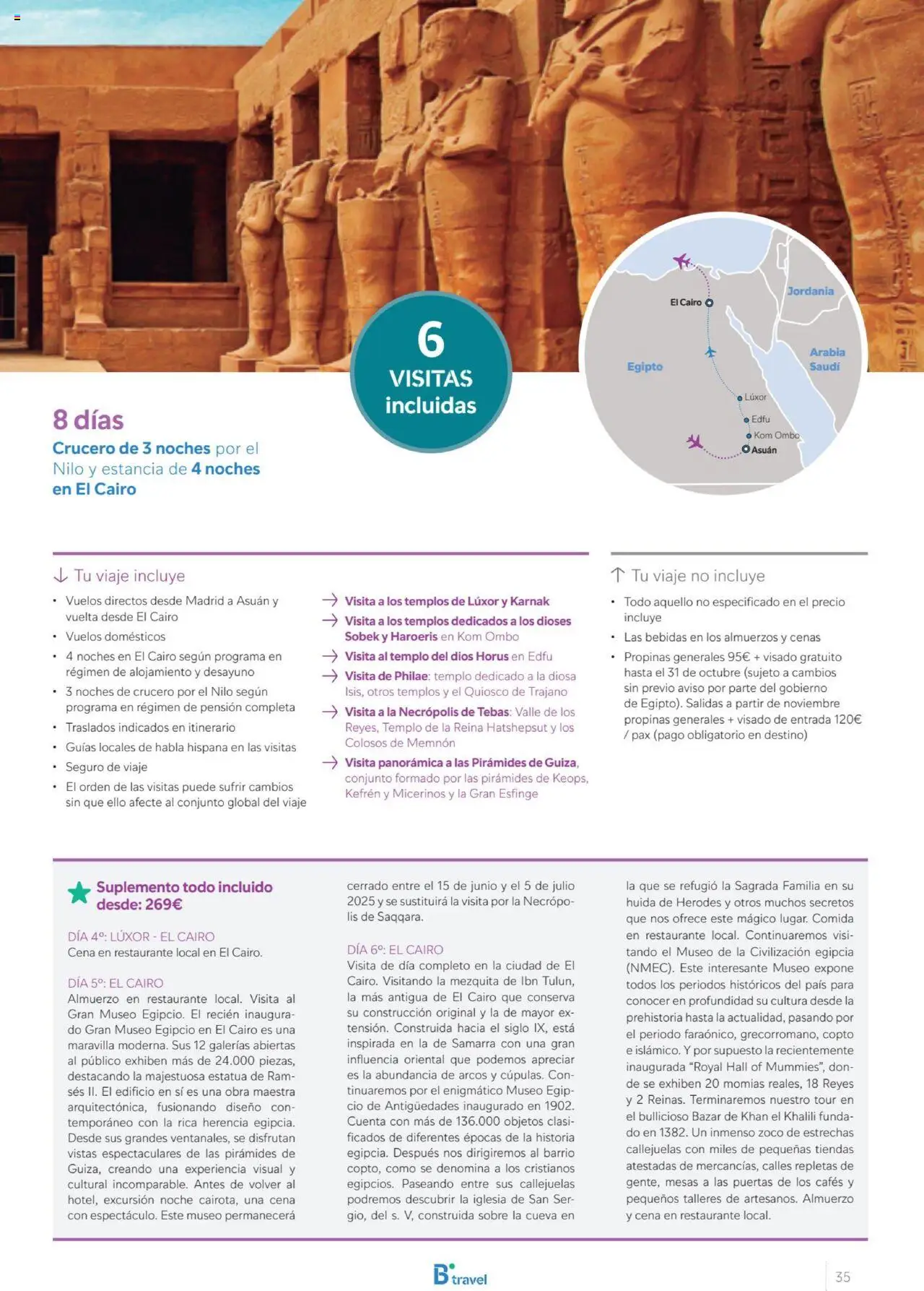 B the travel brand Egipto │ válido desde el 01.07.2025 | Página: 35