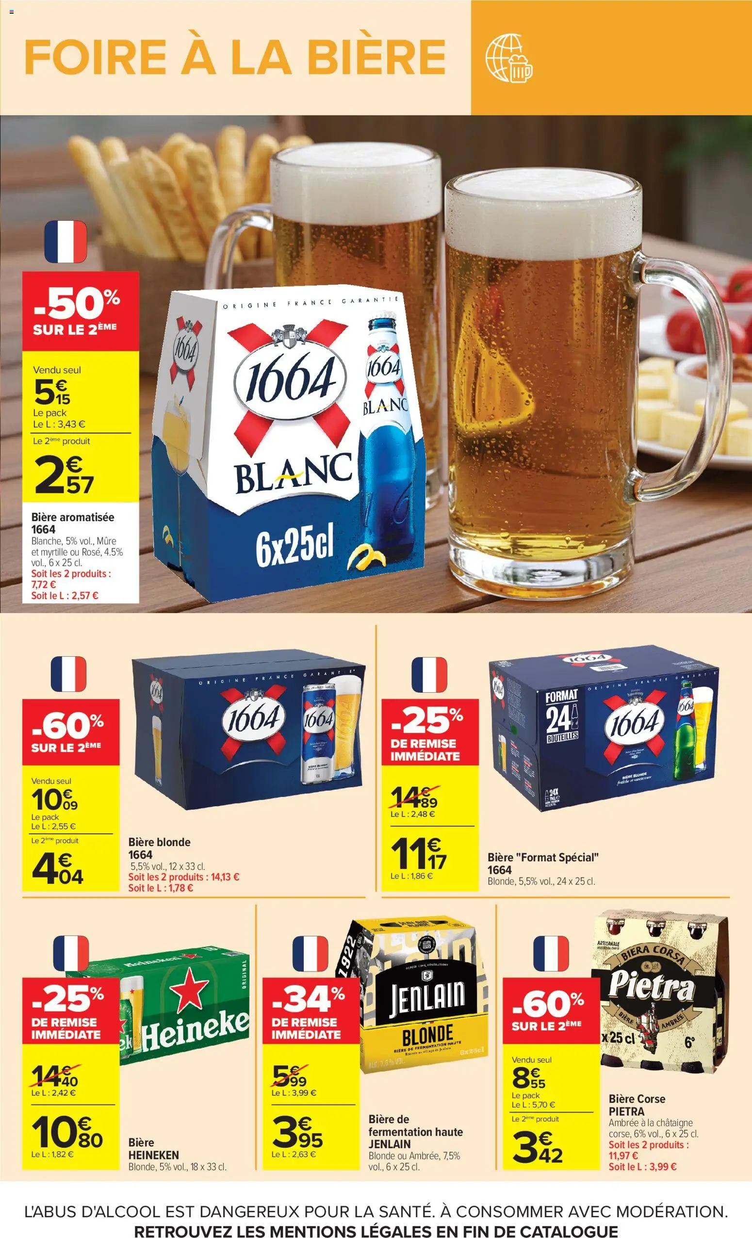 {H1} | Page: 11 | Produits: Bière blonde, Bière, Heineken