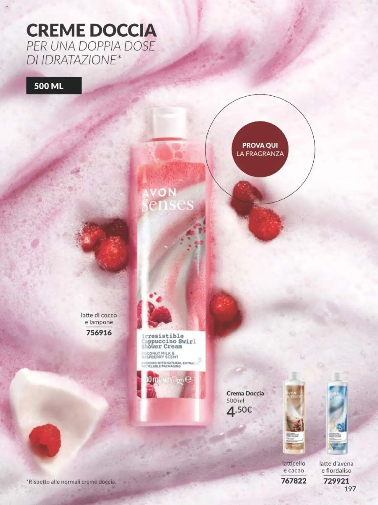 Volantino Avon del 01.09.2025 | Pagina: 197 | Prodotti: Cocco, Cacao, Doccia, Fragranza