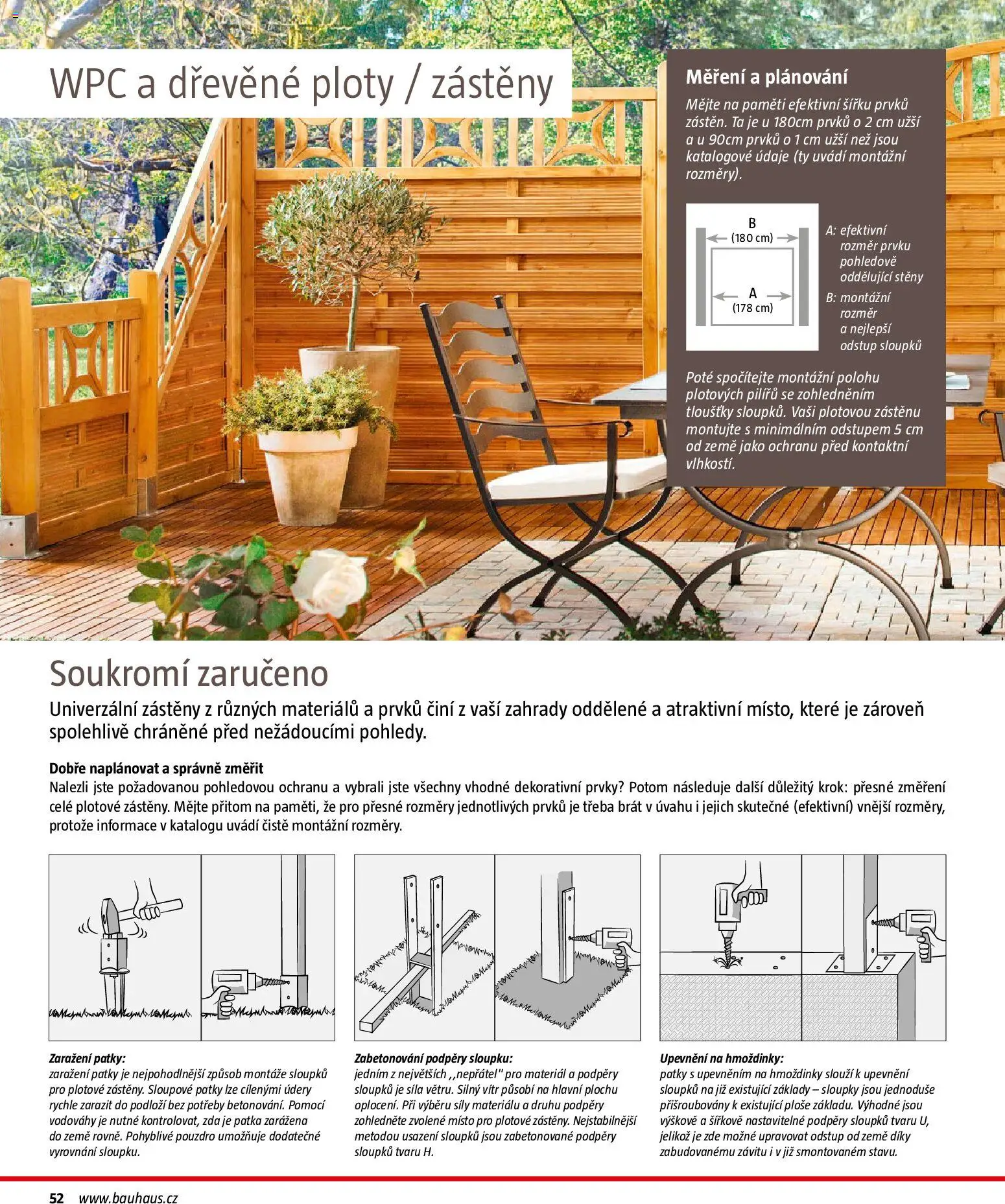 Bauhaus katalog Ploty a zahradní domky od 11.03.2026 | Strana: 52