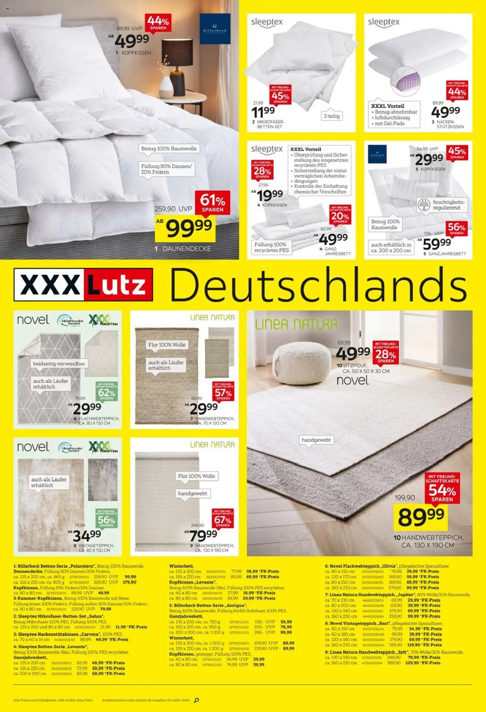 XXXL Lutz - Deutschlands größter WSV – gültig ab 04.01.2026 | Seite: 6 | Produkte: Kopfkissen, Bettenset