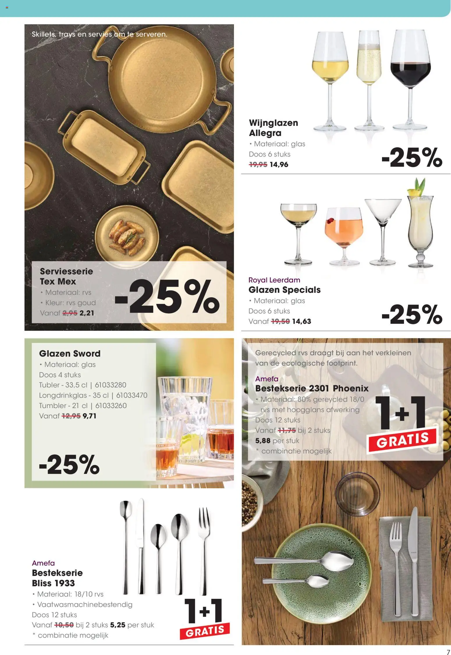 {H1} | Pagina: 7 | Producten: Servies