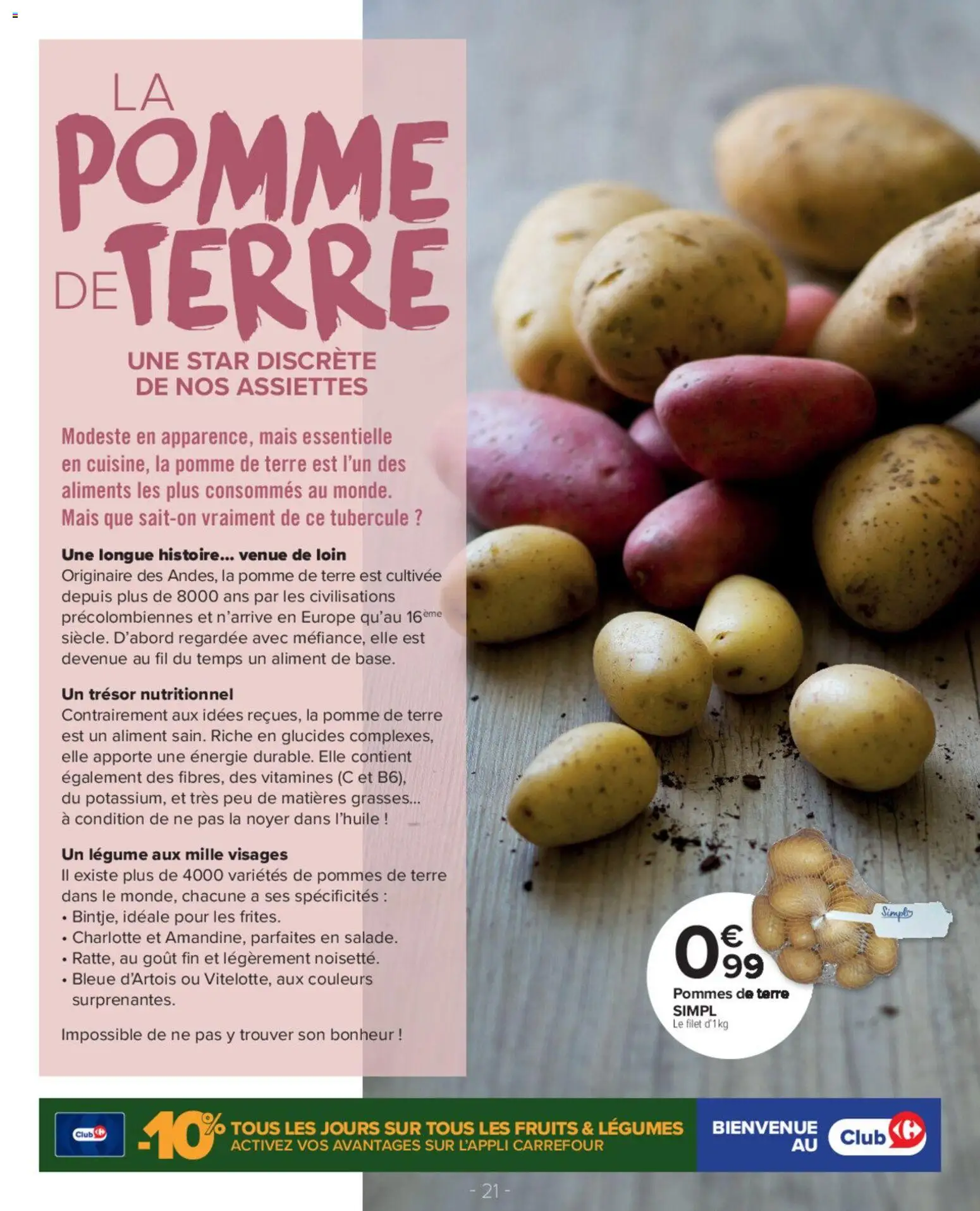 {H1} | Page: 21 | Produits: Pomme, Pomme de terre, Pommes, Pommes de terre