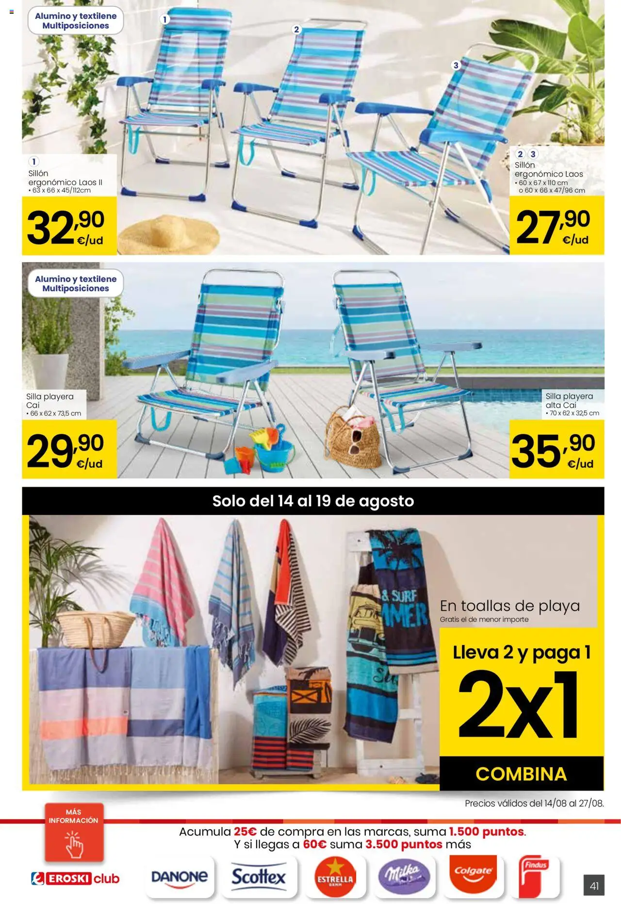 Eroski - Para conquistarte │ válido desde el 14.08.2025 | Página: 41 | Productos: Sillón, Silla