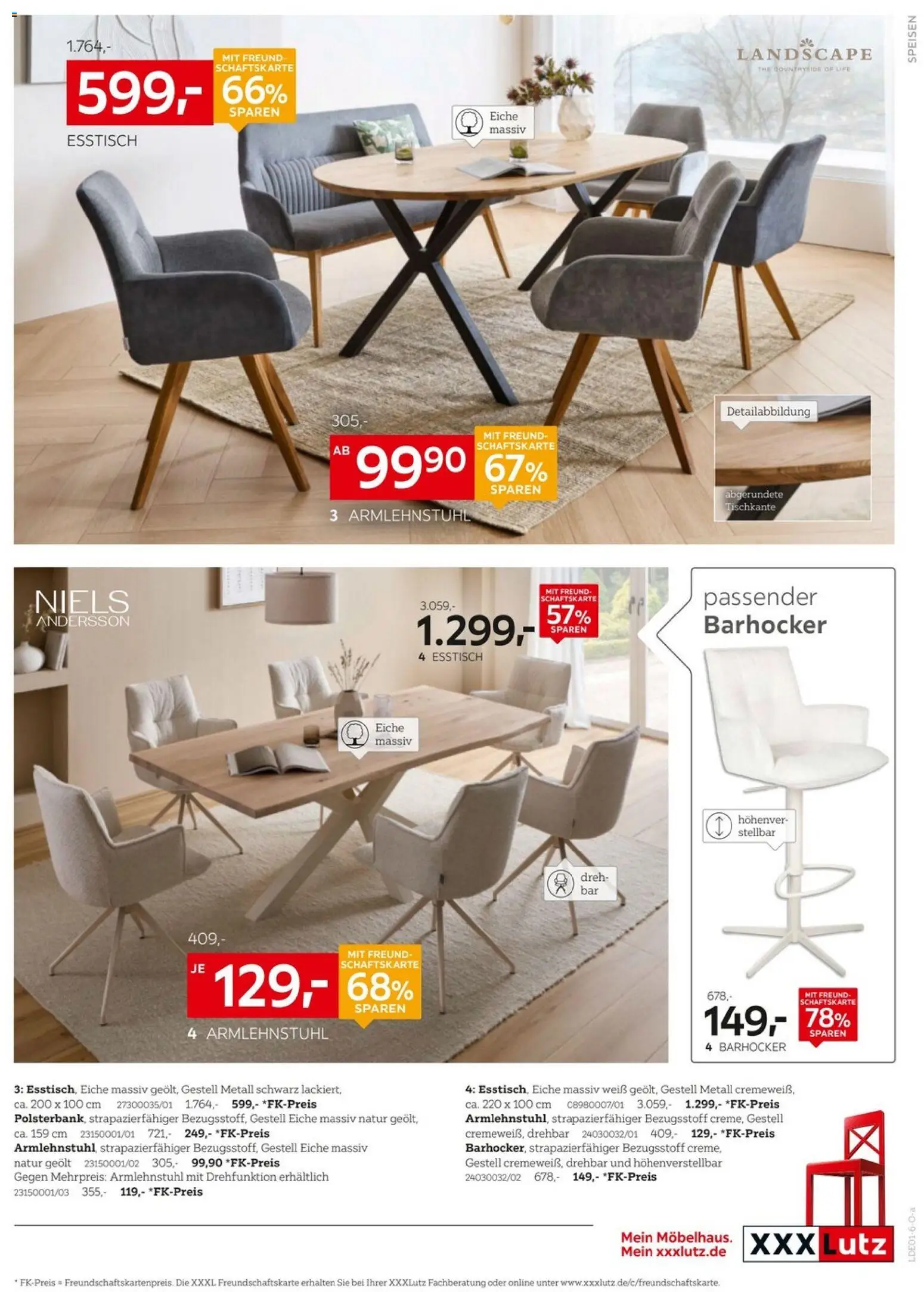 XXXL Lutz - Nr. 1 beim Preis – gültig ab 27.12.2025 | Seite: 25 | Produkte: Esstisch, Barhocker