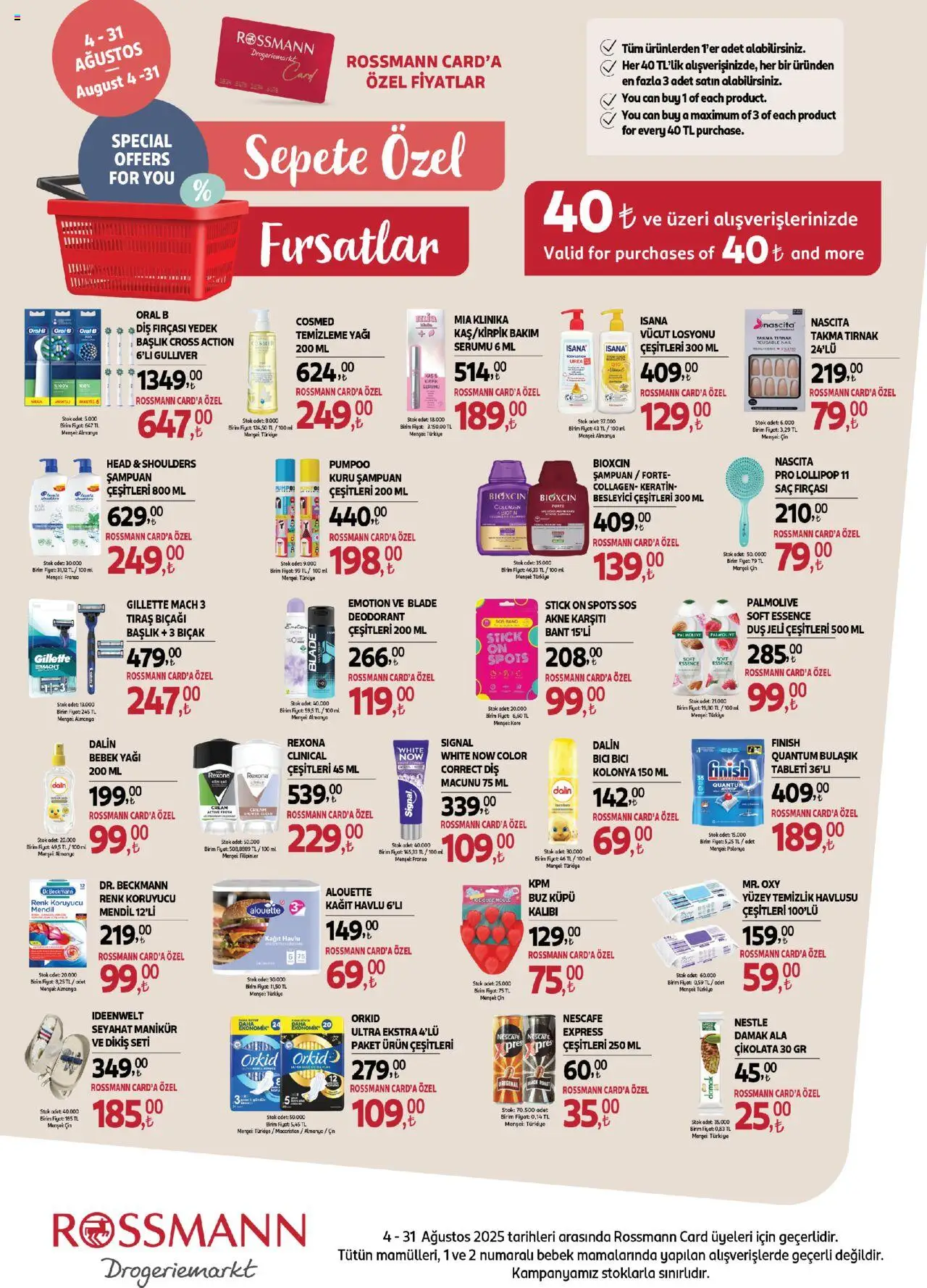 Rossmann Ağustos Güzellik Kataloğu - 04.08.2025 tarihinden itibaren geçerlidir | Sayfa: 6 | Ürünler: Duş jeli, Deodorant, Kuru şampuan, Cin