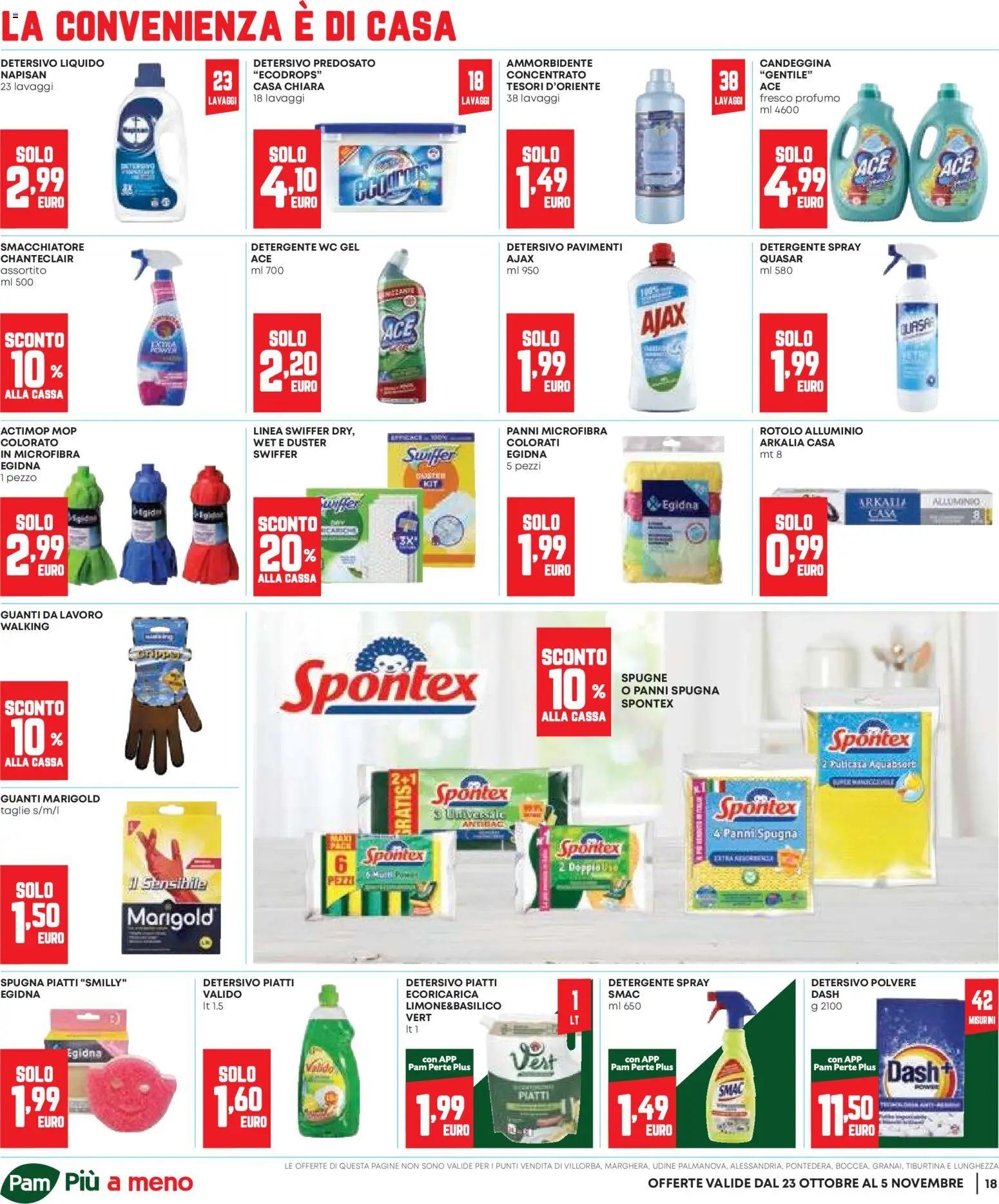 Volantino Panorama del 23.10.2025 | Pagina: 18 | Prodotti: Ammorbidente, Guanti, Alluminio, Profumo